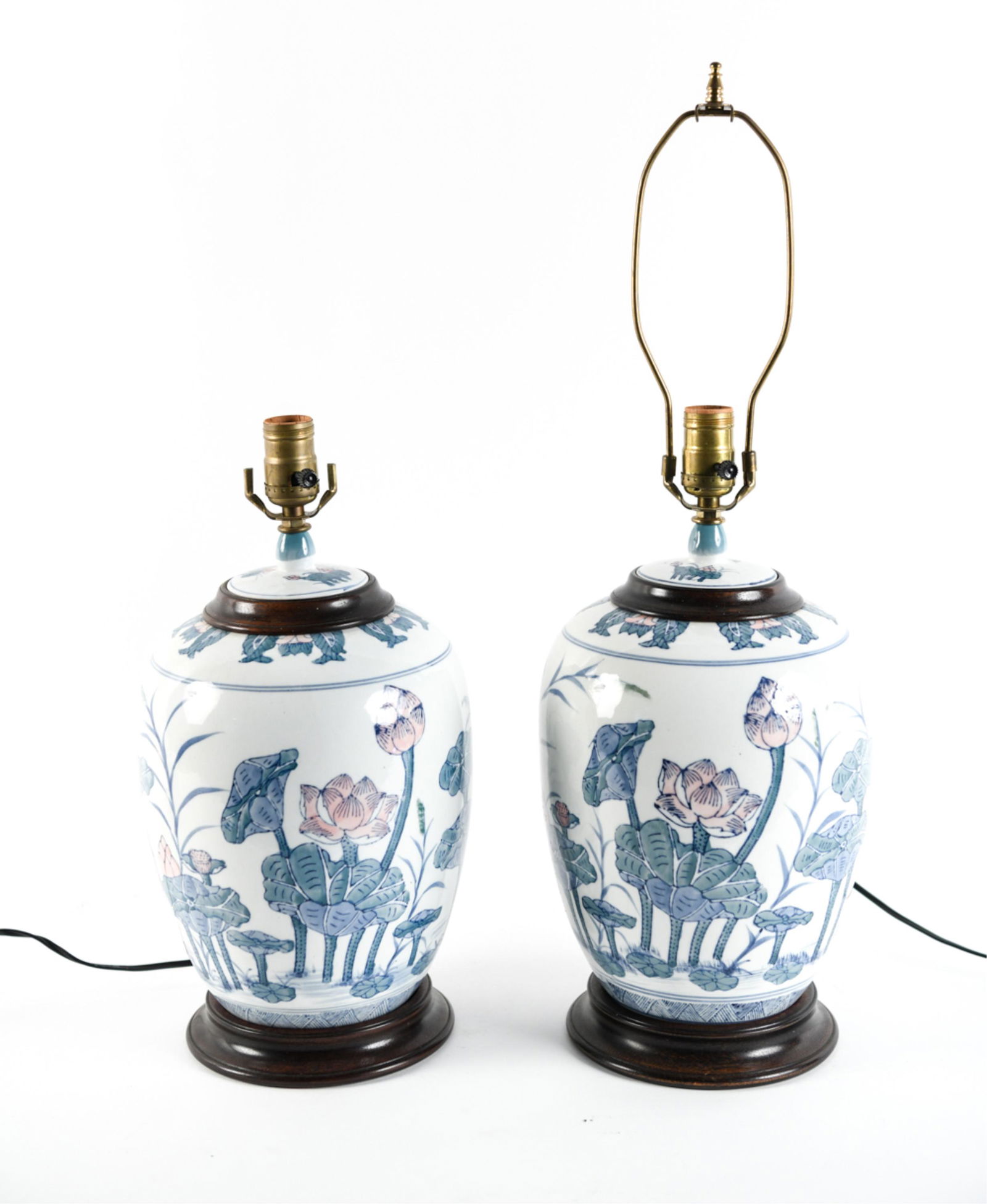PAIR CONTEMPORARY CHINESE STYLE TABLE LAMPS (1 of 12)