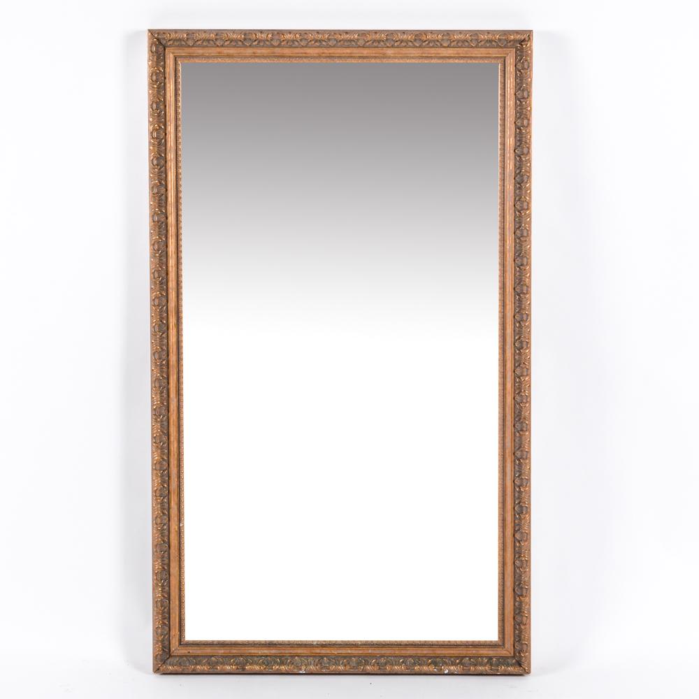 CONTEMPORARY GOLD FRAME WALL MIRROR (1 of 6)