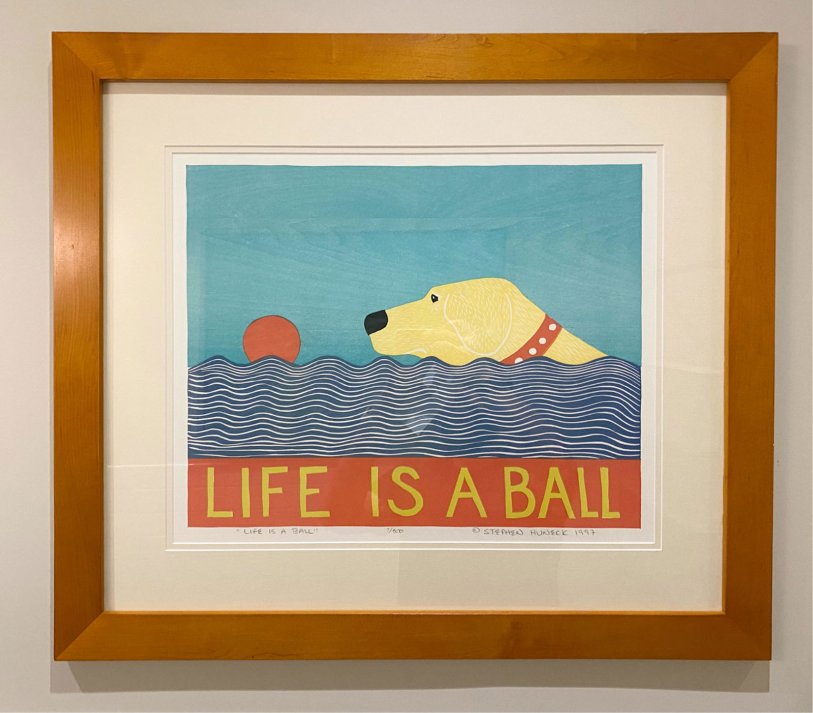 STEPHEN HUNECK, AMERICAN (1948-2010) WOODCUT (1 of 8)