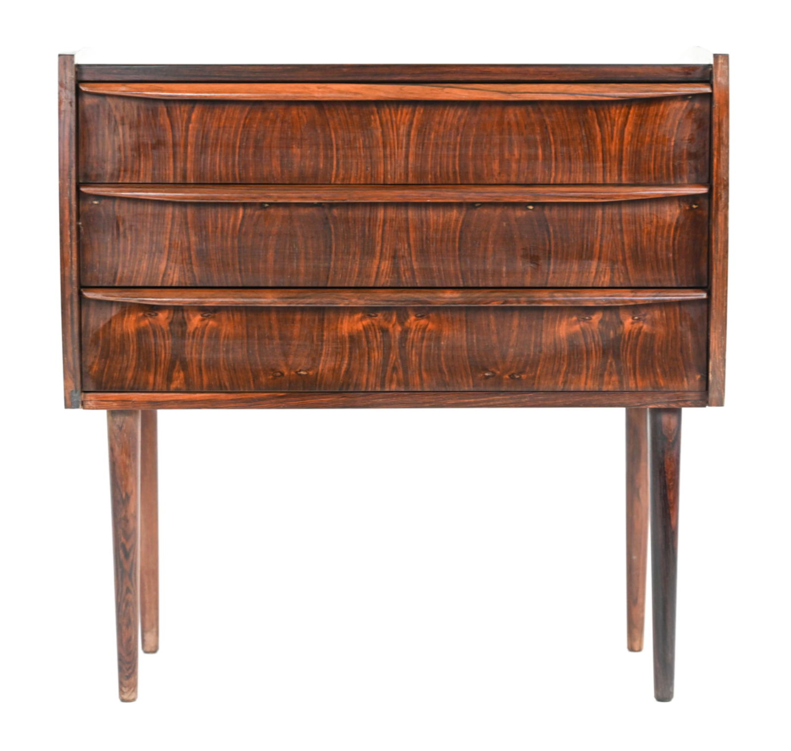 DANISH MID-CENTURY ROSEWOOD 3 DRAWER CHEST (1 of 14)