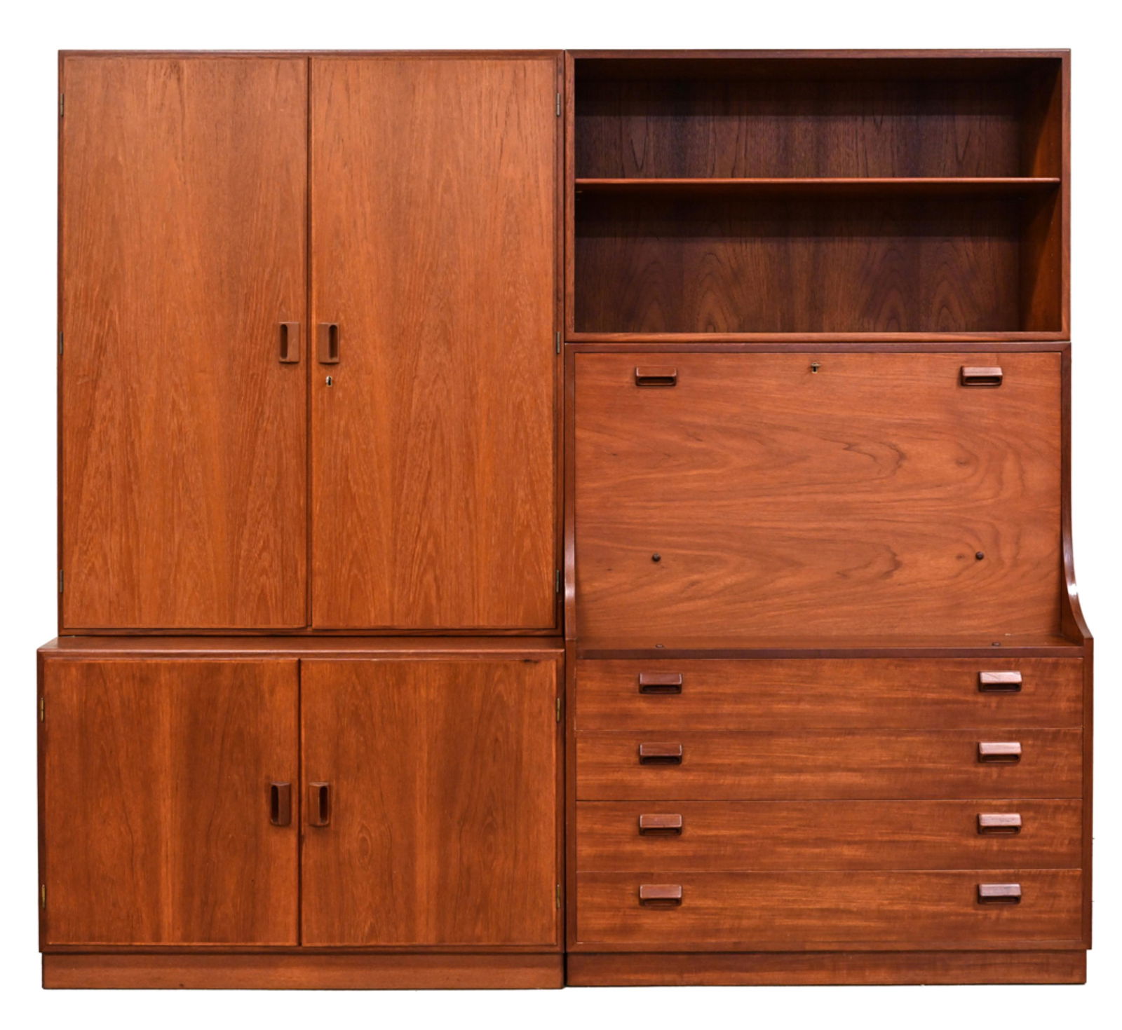 DANISH MID-CENTURY BORGE MOGENSEN TEAK WALL UNIT (1 of 16)