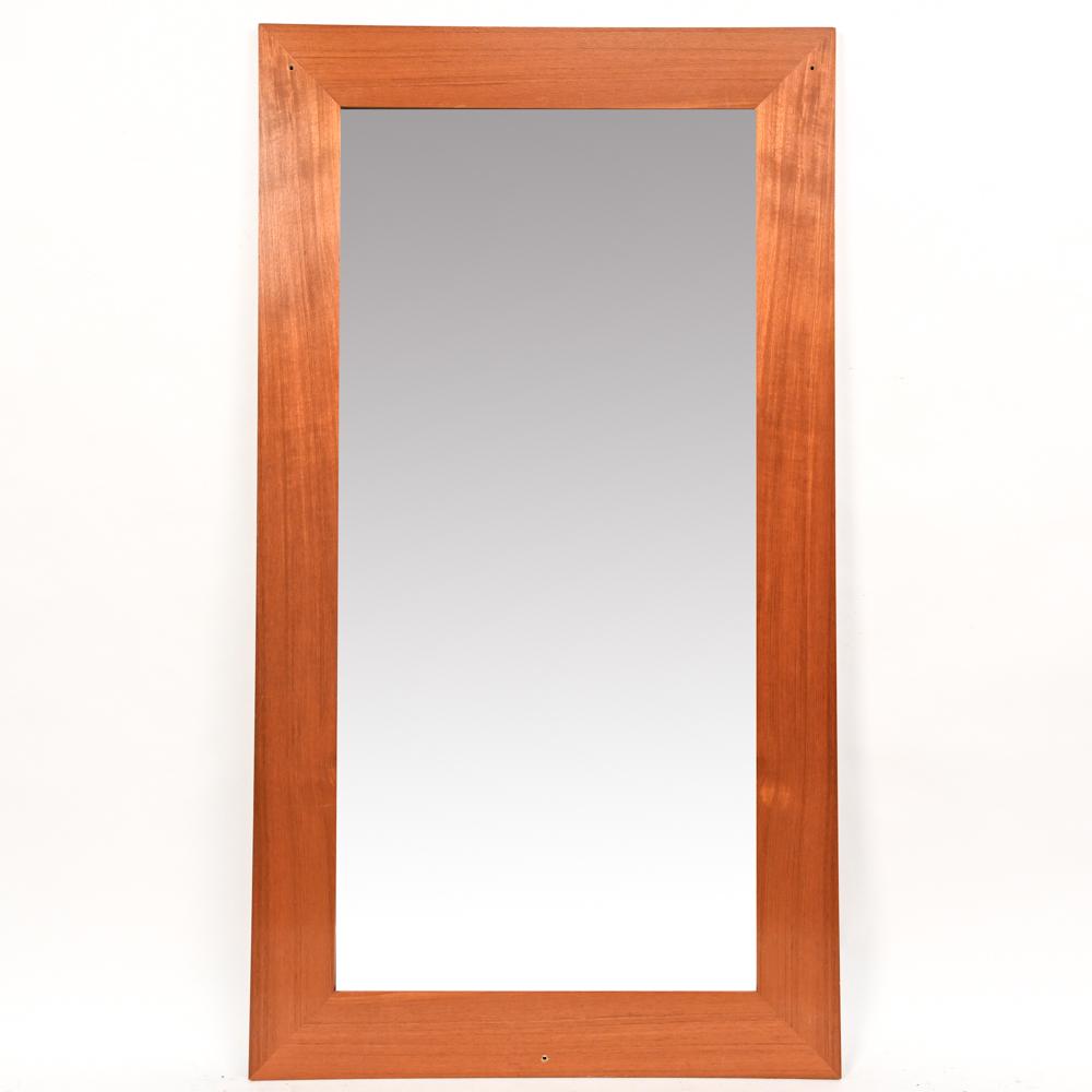 DANISH MID-CENTURY TEAK WALL MIRROR (1 of 6)