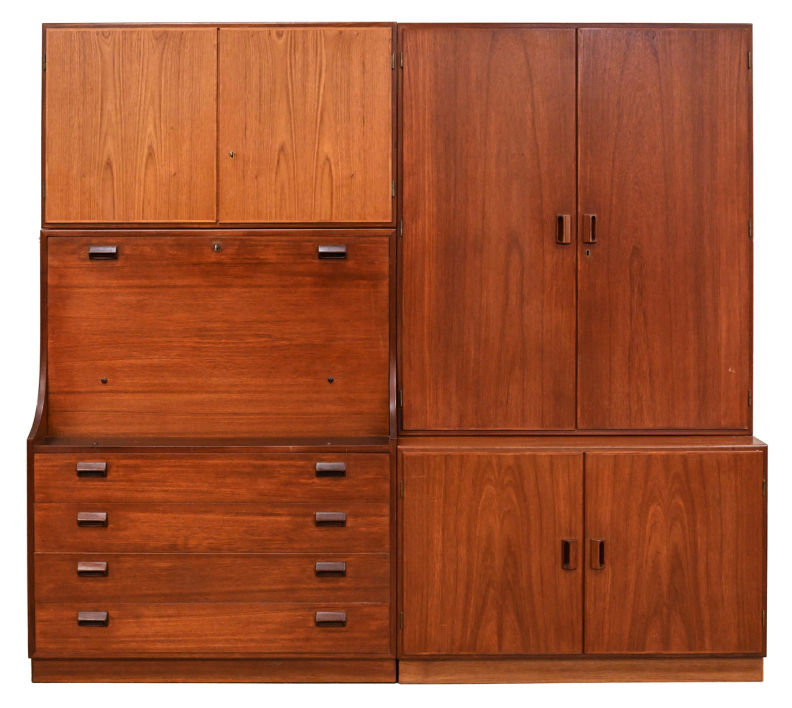 DANISH MID-CENTURY BORGE MOGENSEN TEAK WALL UNIT (1 of 18)