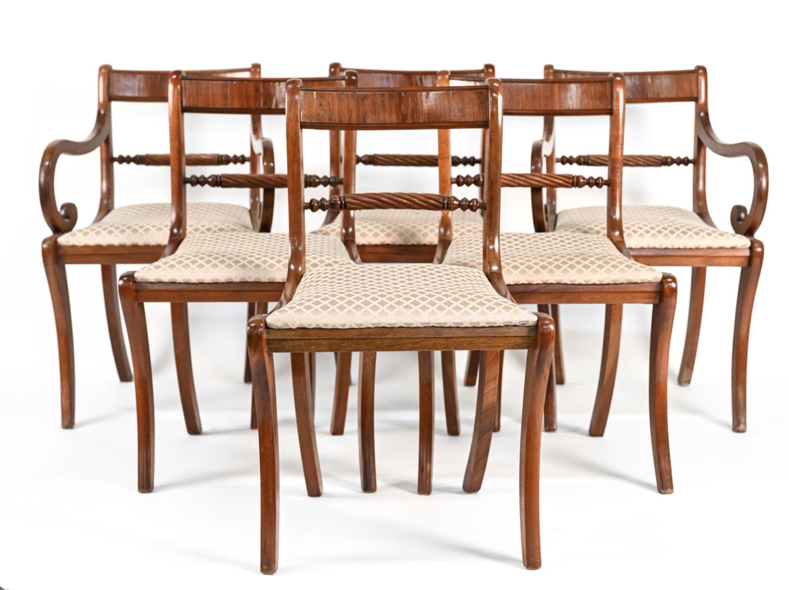 (6) REGENCY STYLE DINING CHAIRS (1 of 19)