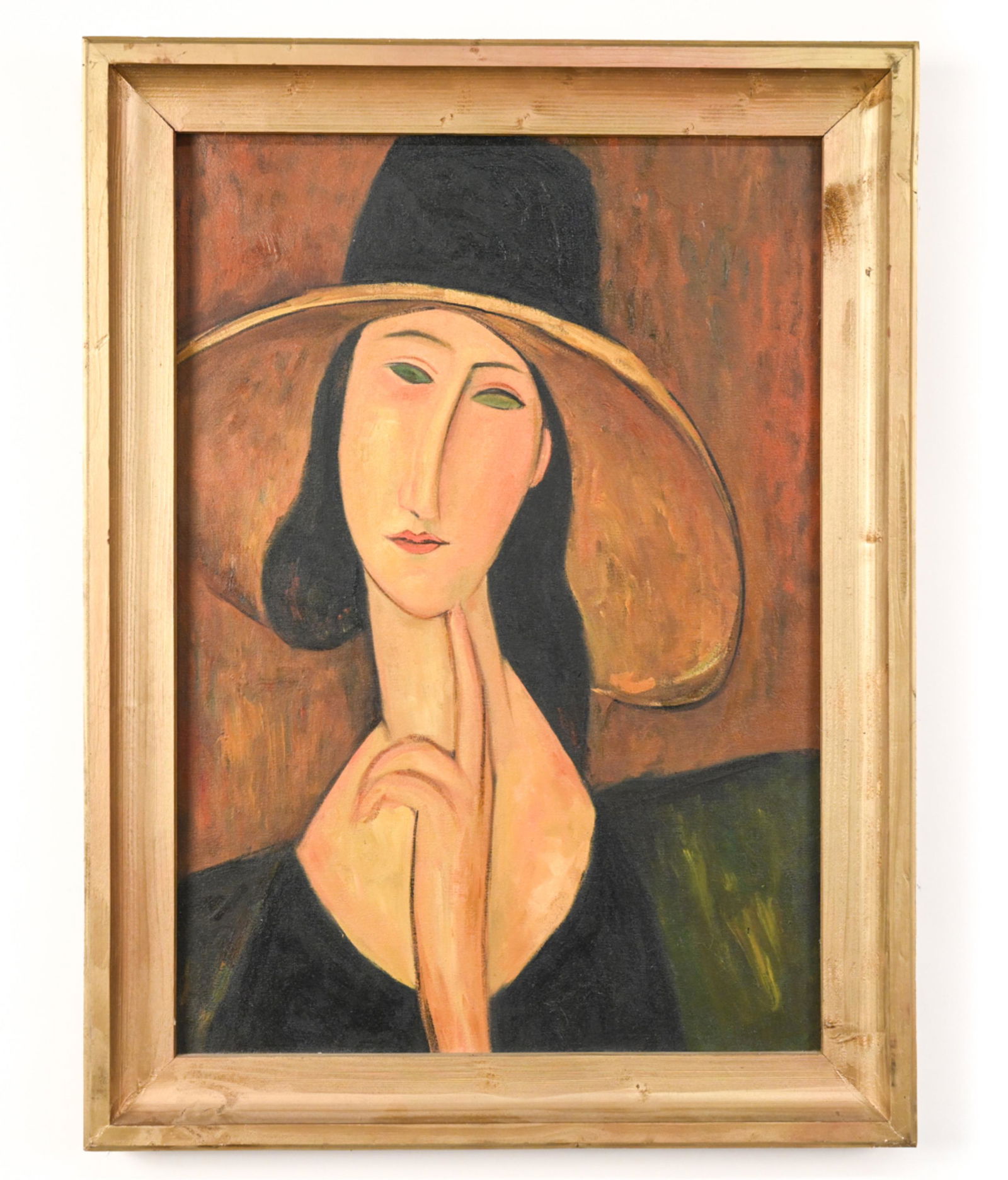 DANISH MODERNIST OIL ON CANVAS PORTRAIT (1 of 9)