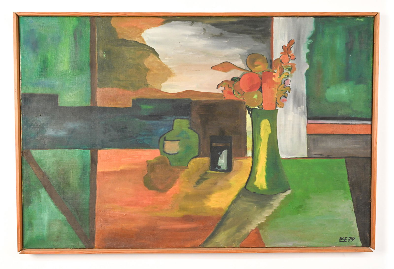 DANISH MODERN ABSTRACT O/C STILL LIFE 1979 (1 of 11)