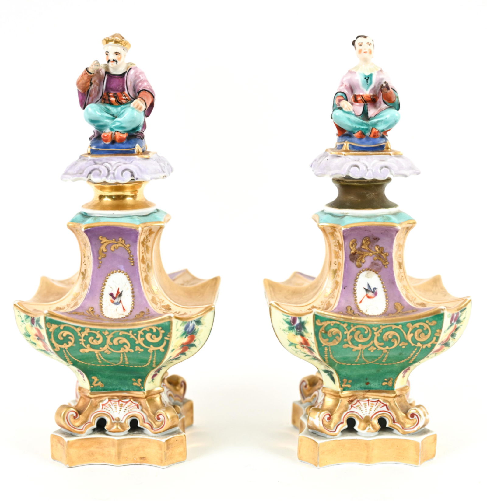 PAIR OF FRENCH PORCELAIN CHINOISSORIE PERFUME (1 of 17)