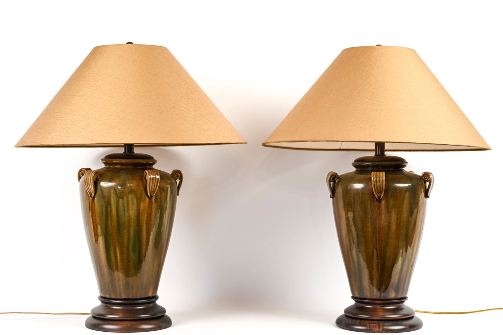 PAIR OF CONTEMPORARY CHINESE DRIP GLAZE VASES (1 of 10)