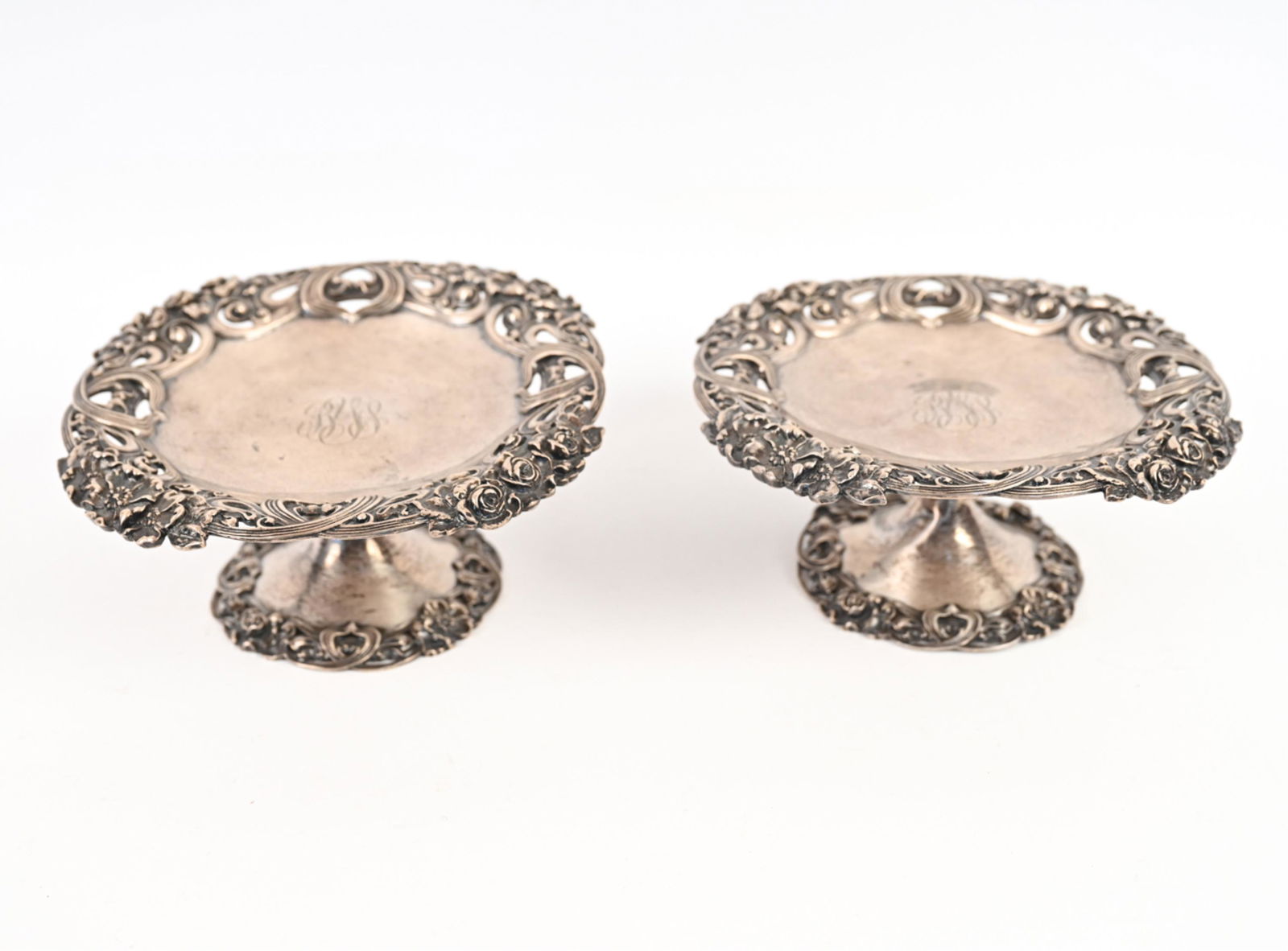 PAIR OF TIFFANY & CO. STERLING SILVER TAZZAS (1 of 13)