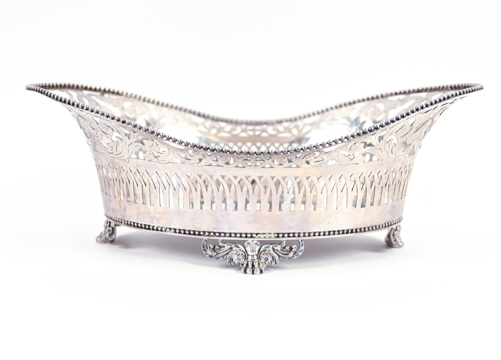 TIFFANY & CO. RETICULATED STERLING SILVER DISH (1 of 14)