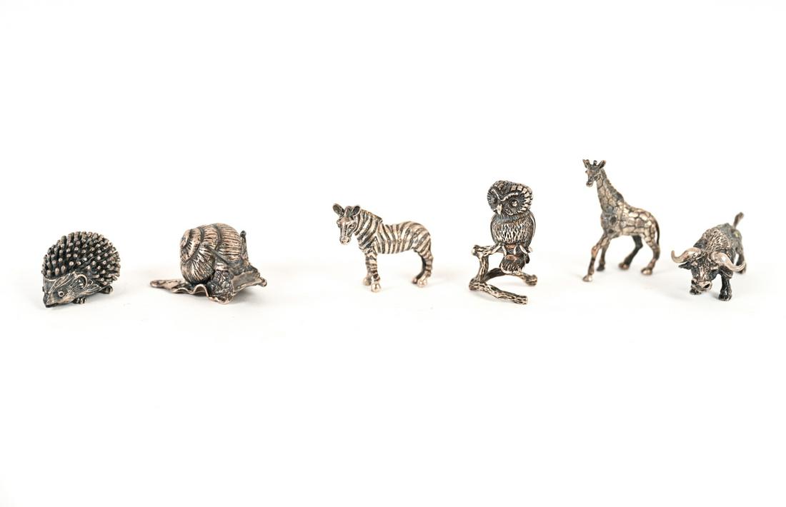 GROUPING OF SILVER ANIMALS INCL. CARTIER (1 of 19)