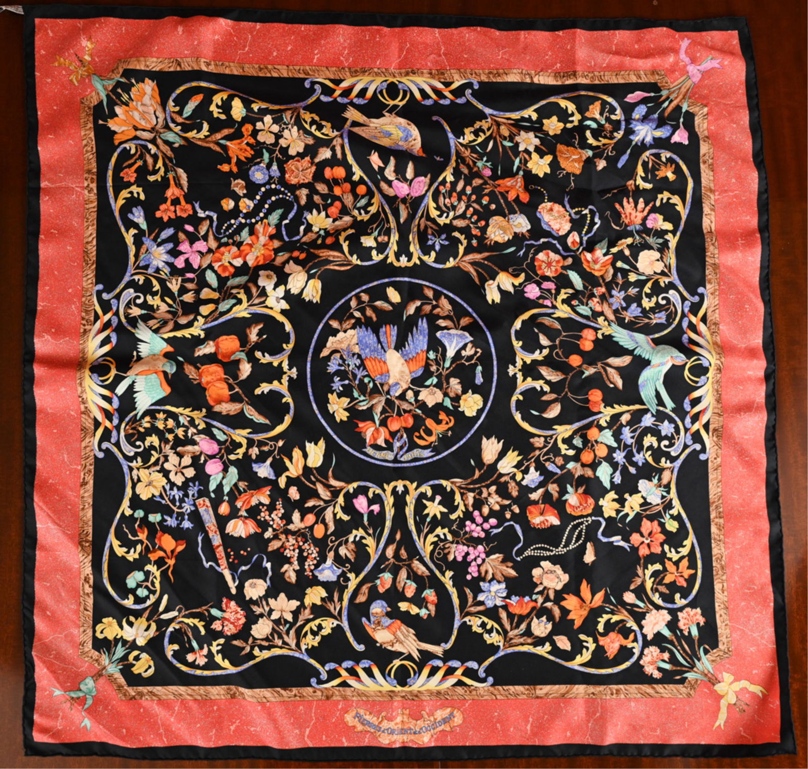 HERMES PIERRES D'ORIENT ET D'OCCIDENT SCARF (1 of 9)
