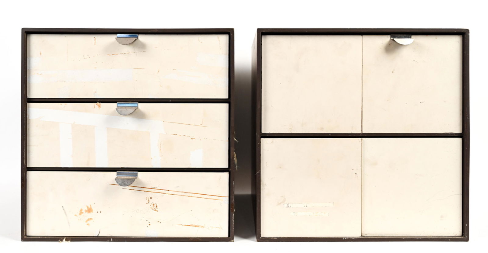 (2) MID-CENTURY SMALL ORGANIZER CABINETS (1 of 10)
