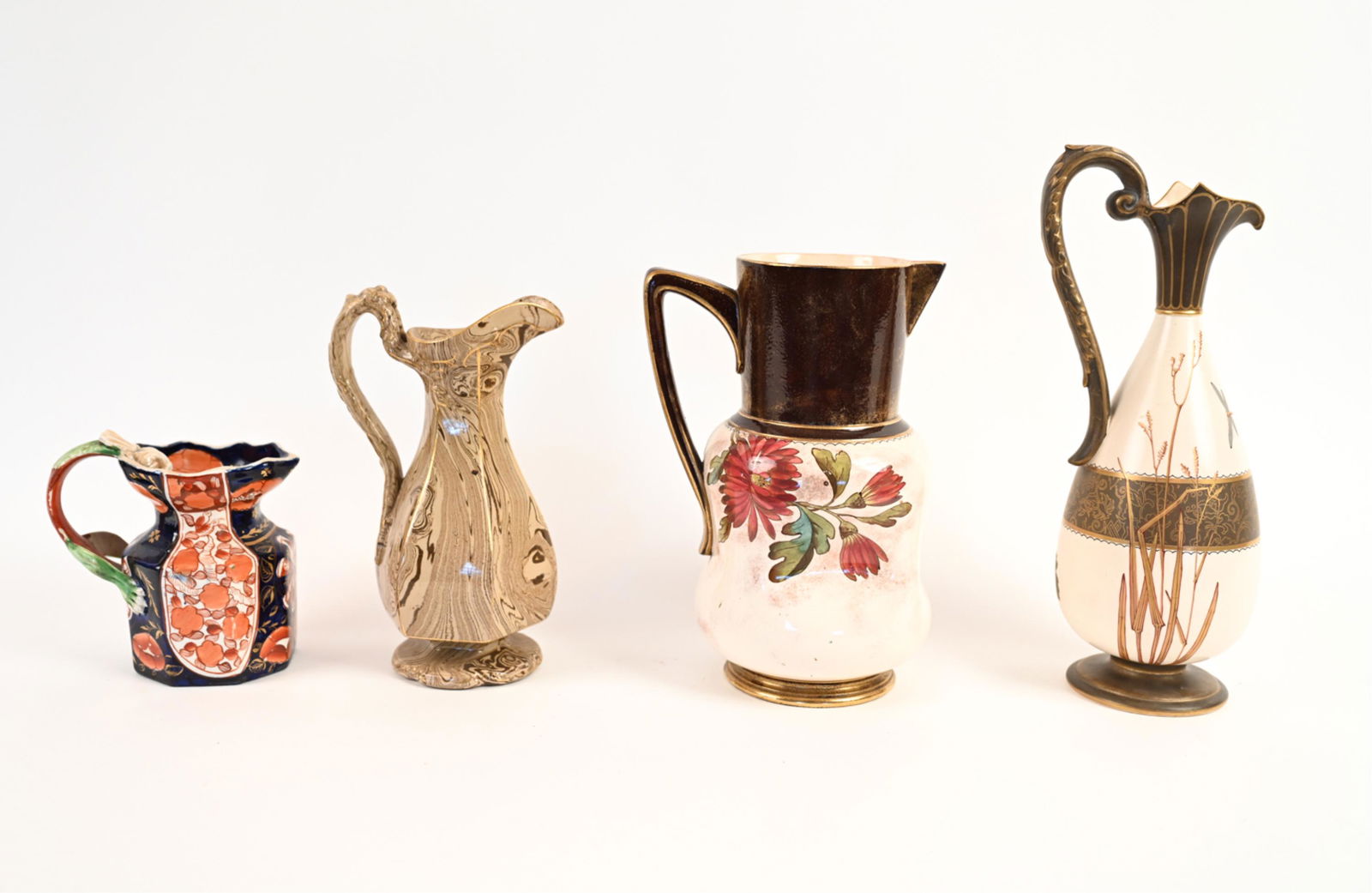 (4) CERAMIC PITCHERS/EWERS INCL ENGLISH (1 of 20)