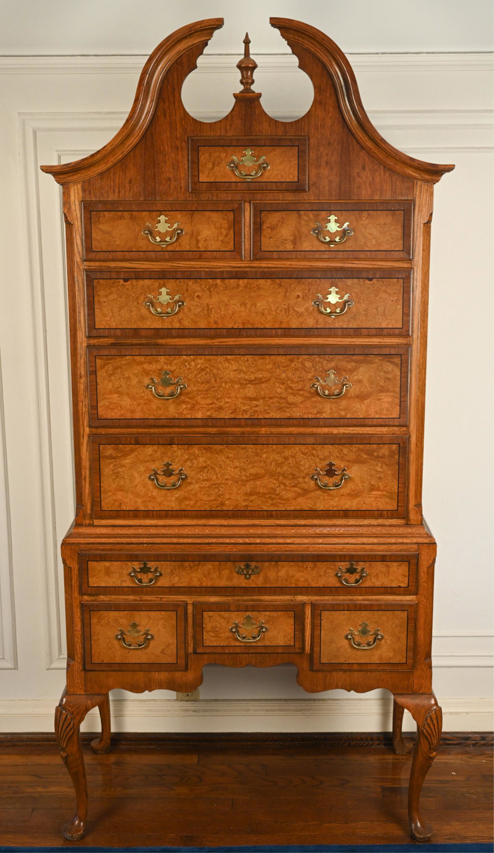 BAKER QUEEN ANNE STYLE HIGHBOY CHEST (1 of 13)