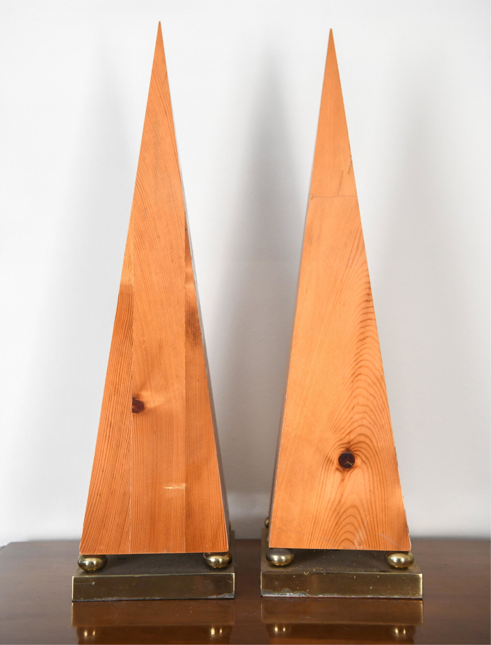 MID-CENTURY WOOD AND METAL OBELISKS (1 of 10)