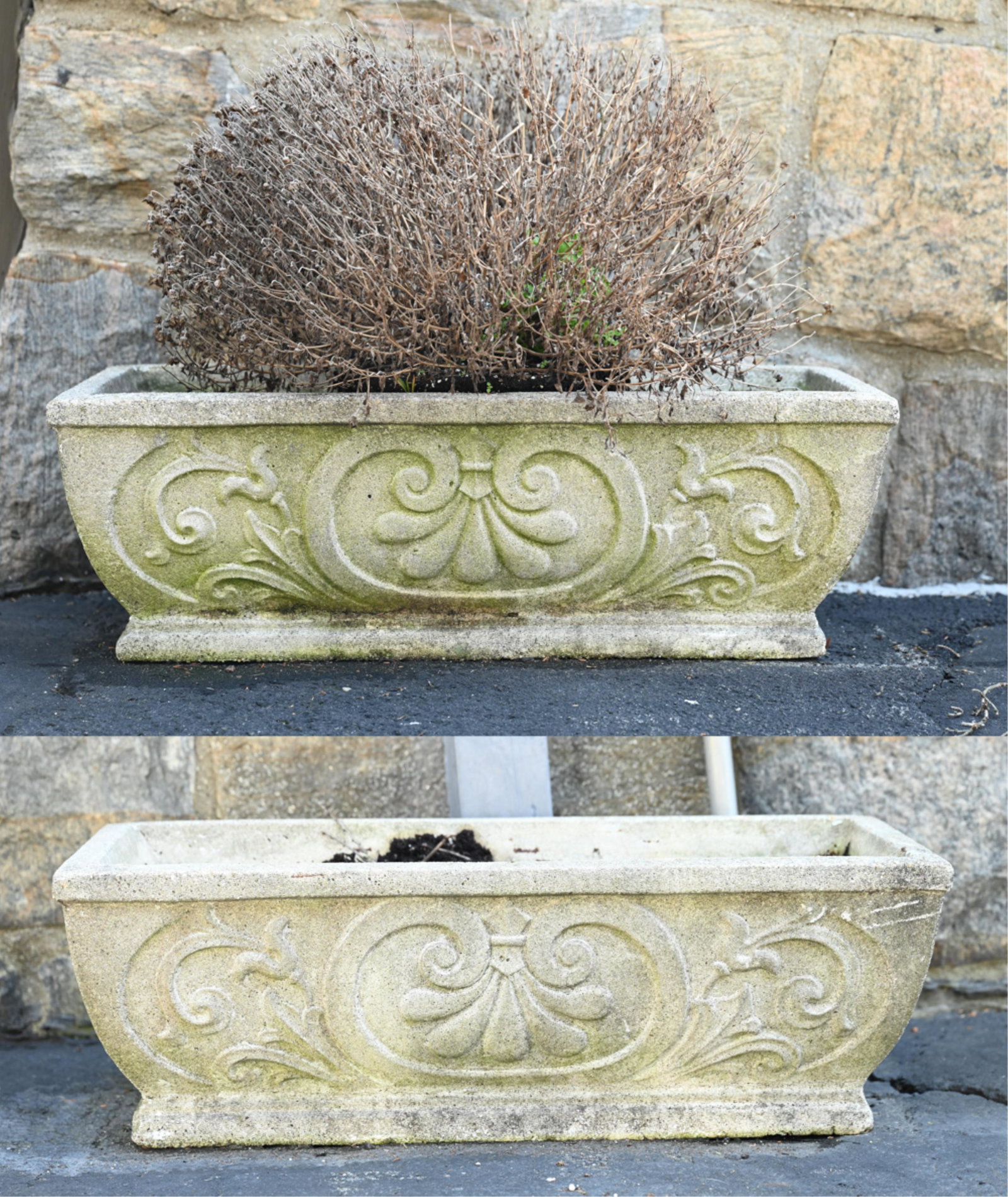 PAIR CEMENT PLANTERS (1 of 11)