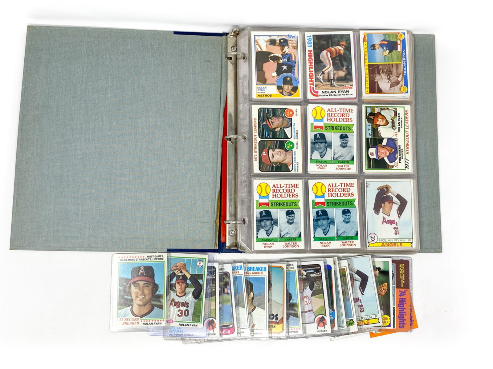 GROUPING OF NOLAN RYAN CARDS (1 of 9)