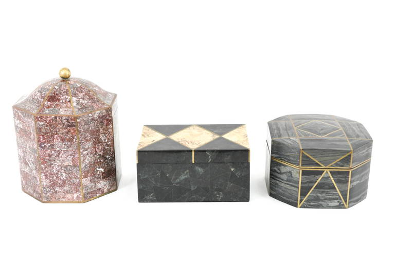 (3) DECORATIVE STONE BOXES INCL. MAITLANDSMITH May 27, 2021