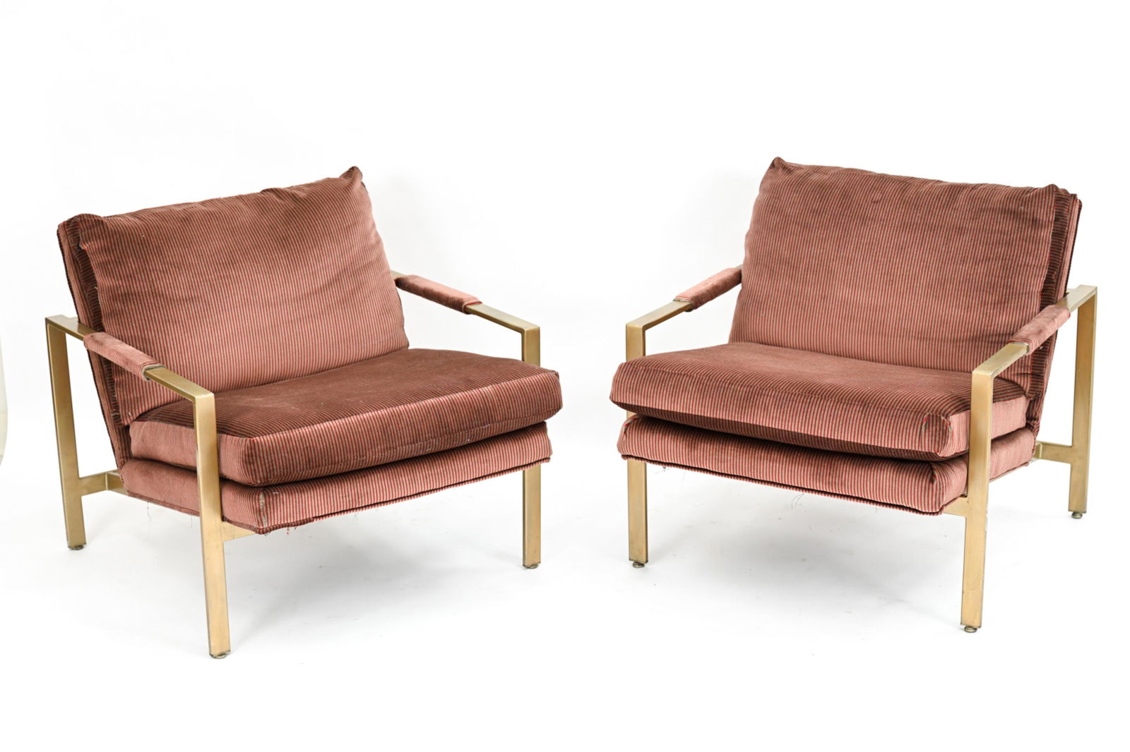 PAIR OF MILO BAUGHMAN THAYER COGGIN ARMCHAIRS (1 of 18)