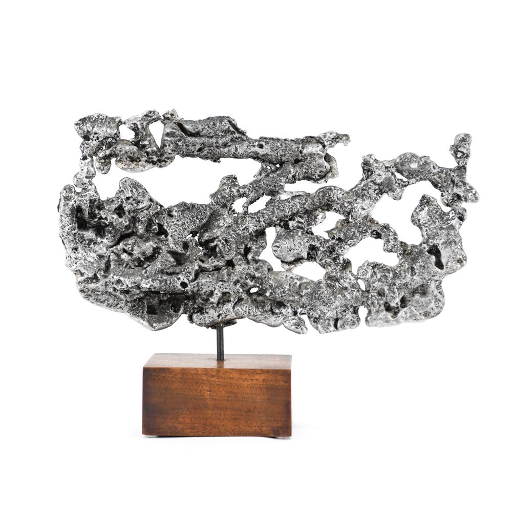 VINTAGE MODERN ALUMINIUM TABLE SCULPTURE (1 of 12)