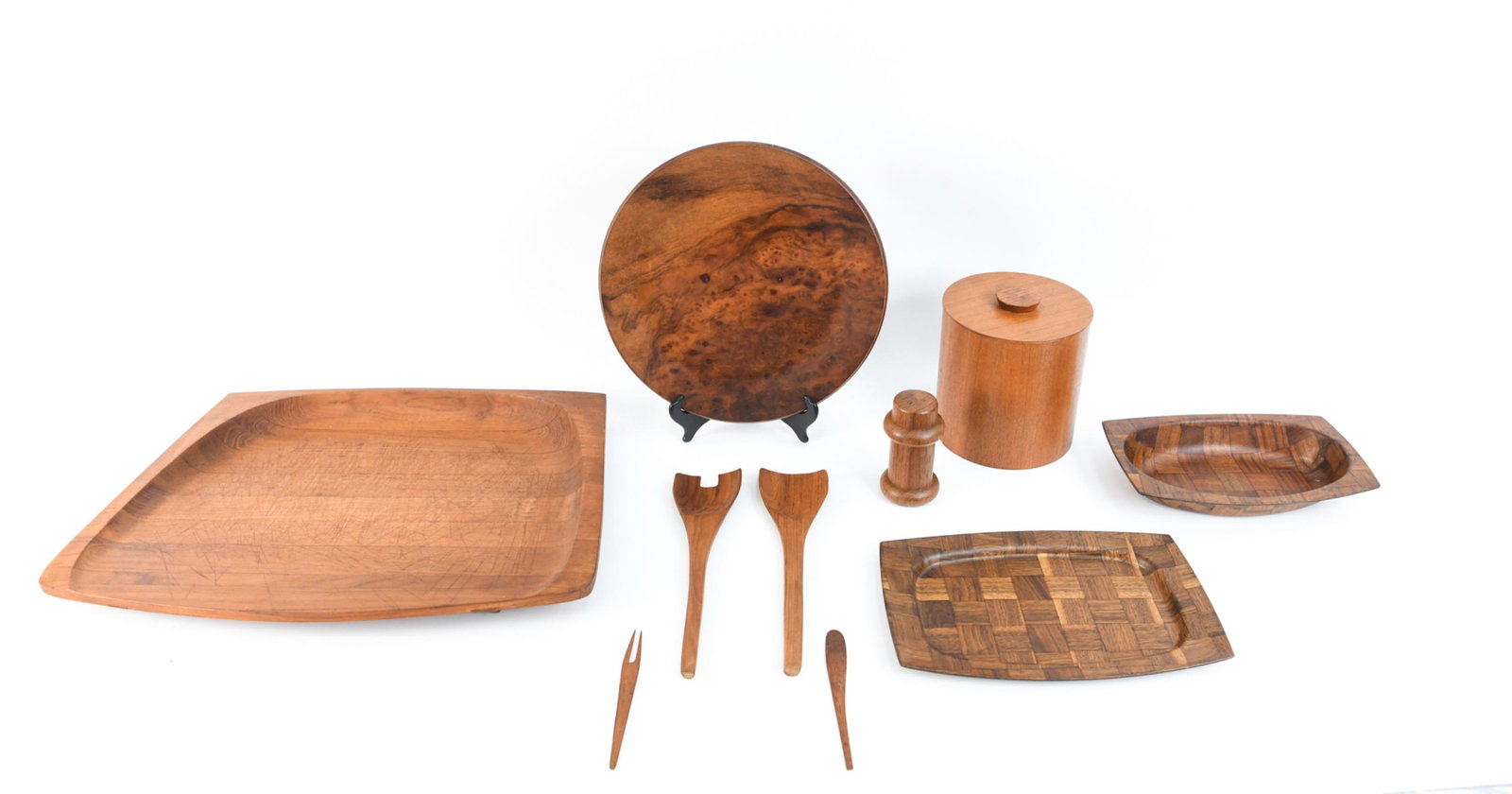 MID-CENTURY TEAK & WALNUT GROUPING INCL. DANSK (1 of 18)