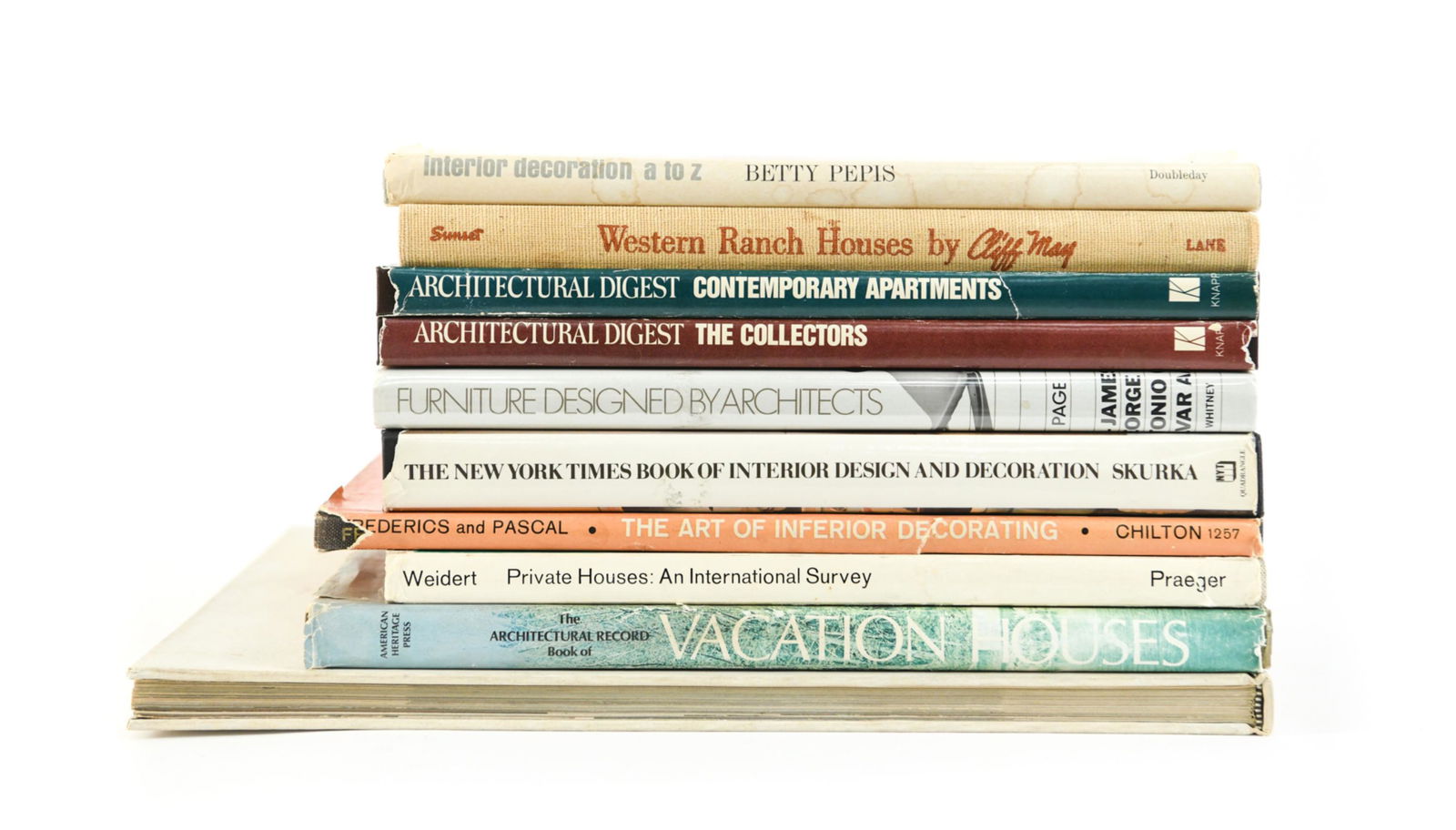 ARCHITECTURE, FURNITURE & INTERIOR DESIGN BOOKS (1 of 13)