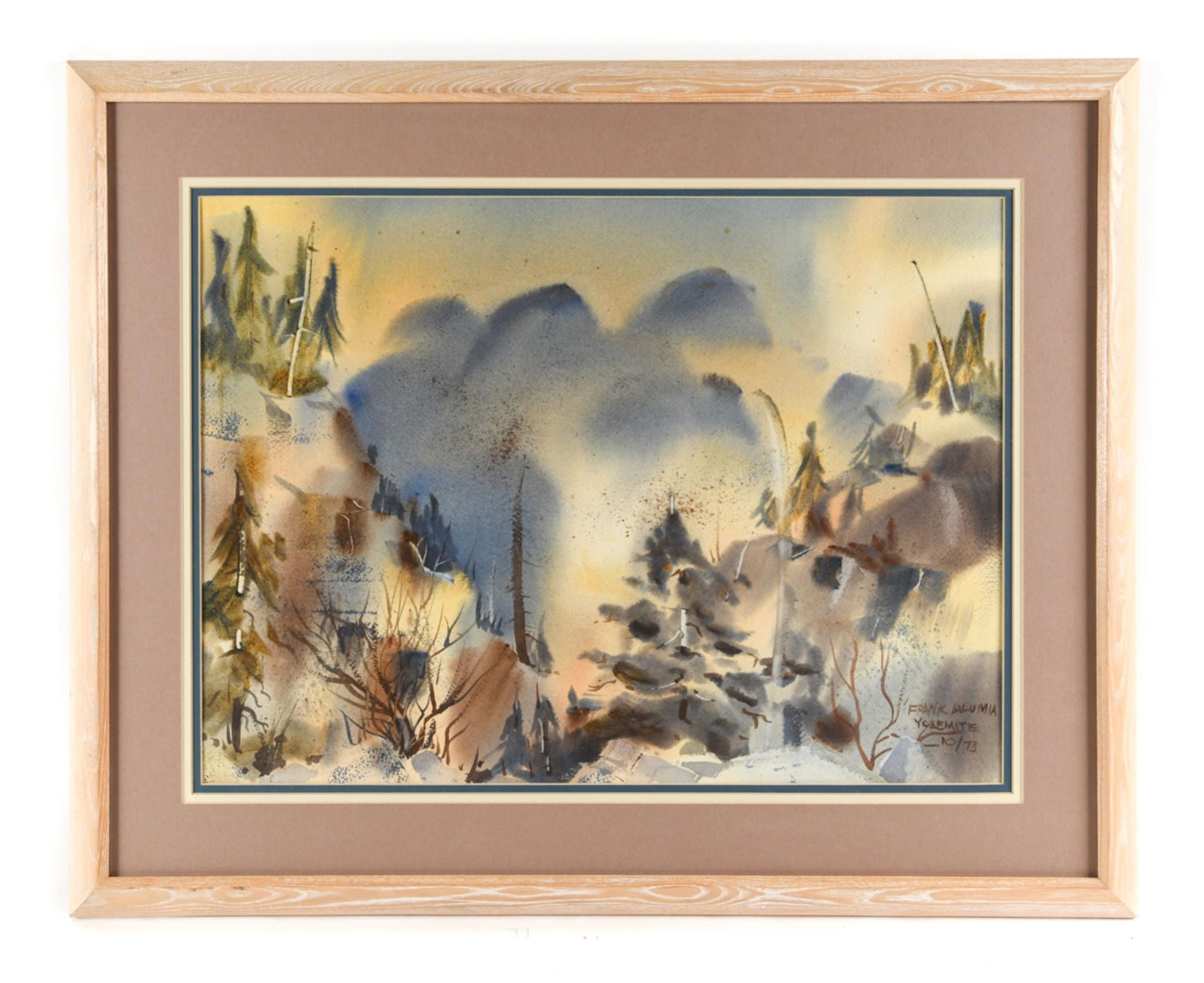 FRANK LALUMIA, CHICAGO (B. 1948) YOSEMITE W/C (1 of 7)