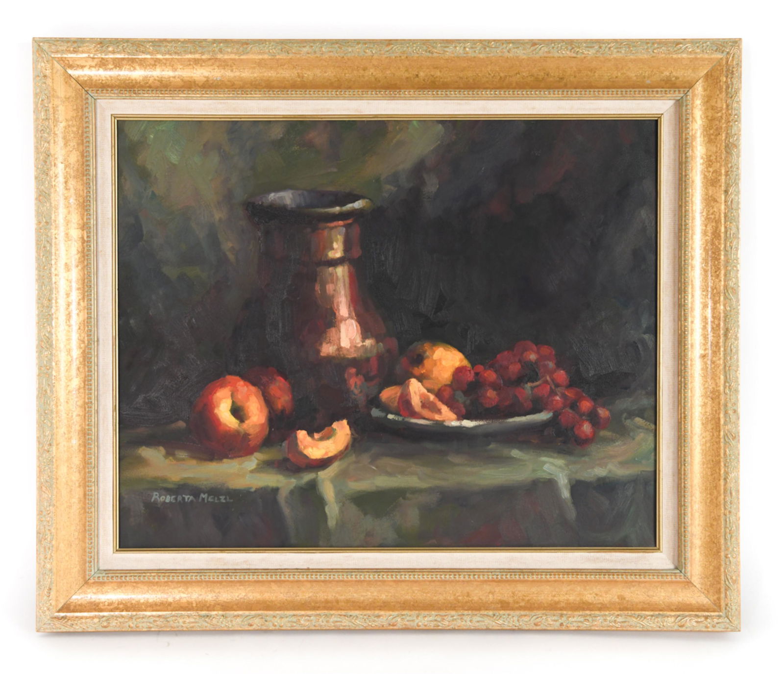 CONTEMPORARY TABLE TOP STILL LIFE O/C (1 of 9)