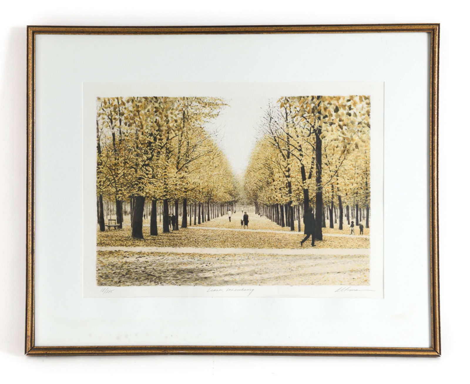 HAROLD ALTMAN LEAVES LUXEMBOURG LITHOGRAPH (1 of 11)