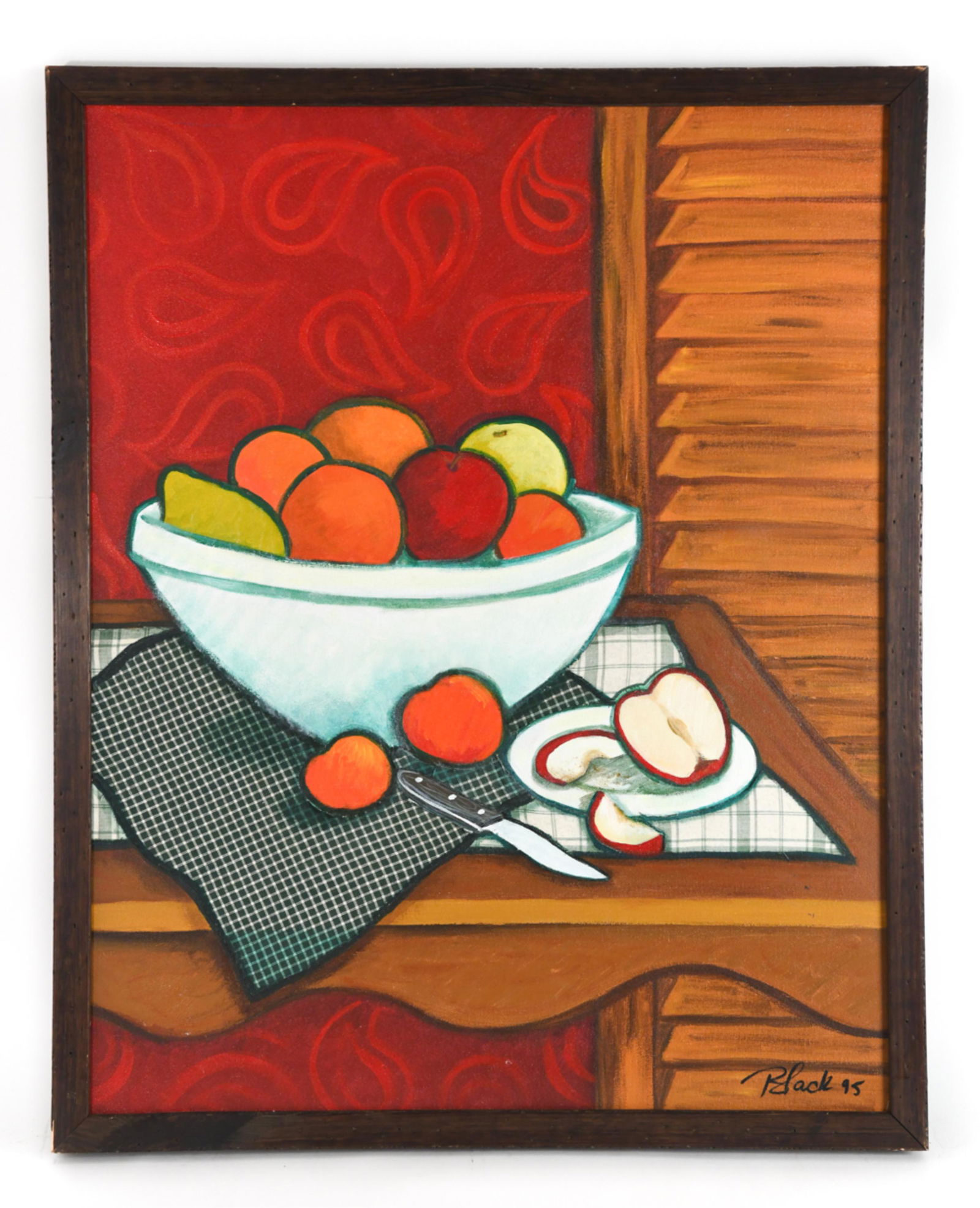 CONTEMPORARY STILL LIFE WITH COLLAGE O/C (1 of 9)