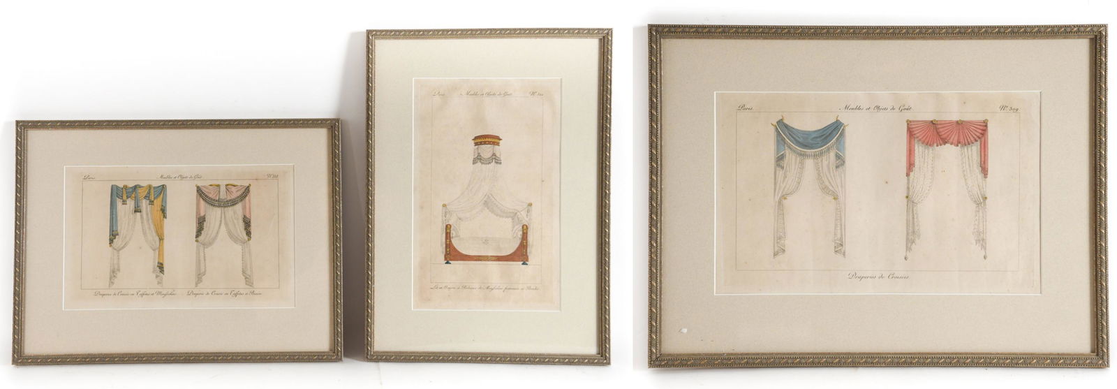 (3) FRENCH EMPIRE PERIOD FURNITURE ENGRAVINGS (1 of 20)