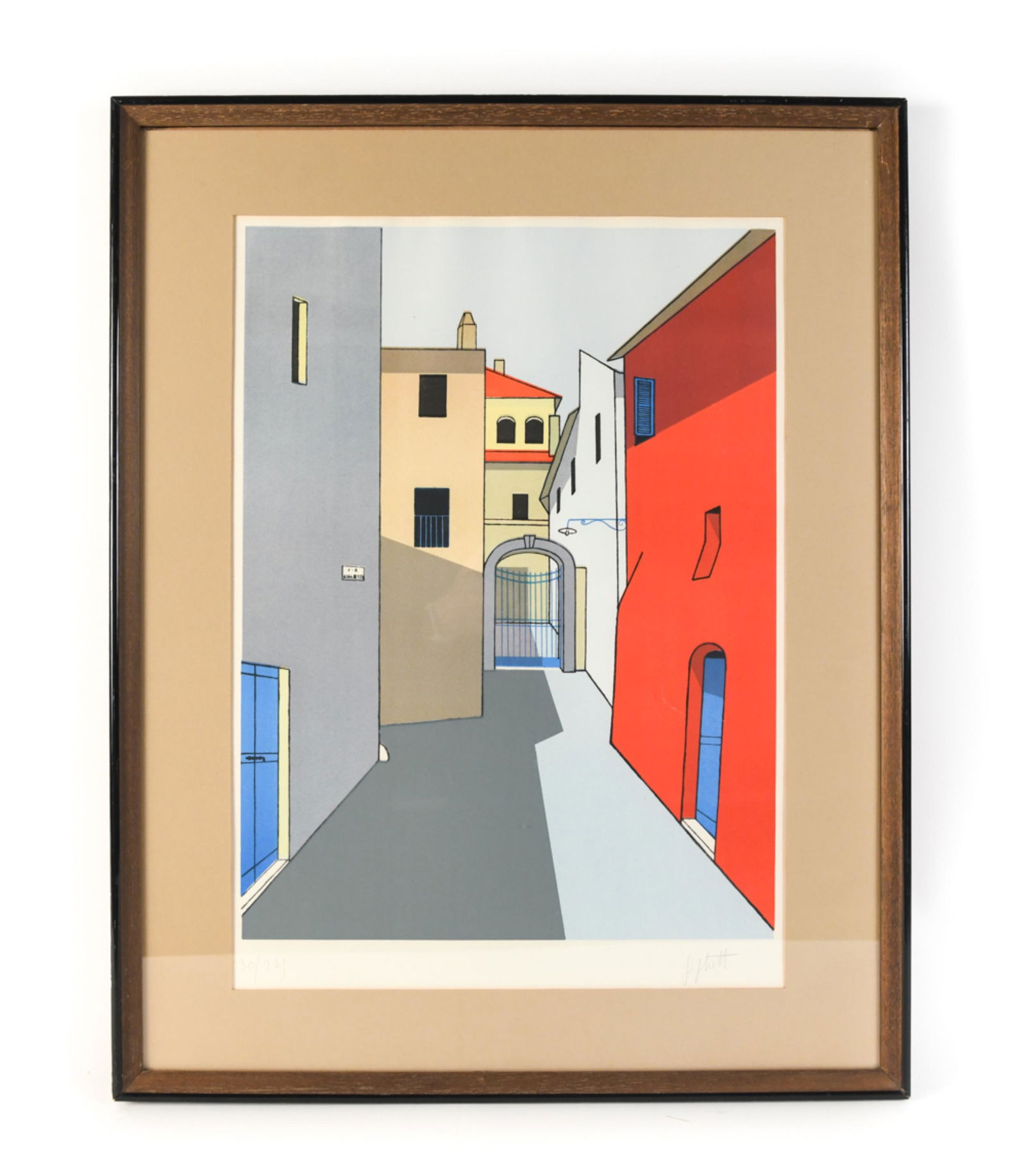 MODERN ARCHITECTURAL PRINT ITALY STREET SCENE (1 of 8)