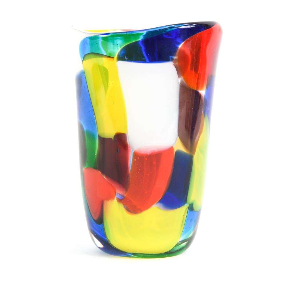 MURANO STYLE ART GLASS VASE (1 of 7)