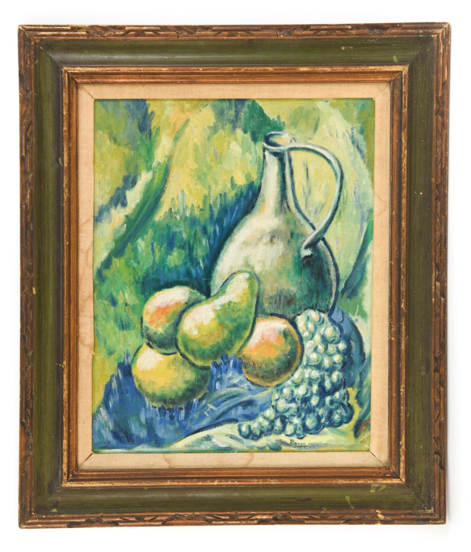 BARBARA BACON MODERN IMPRESSIONIST STILL LIFE O/C (1 of 8)