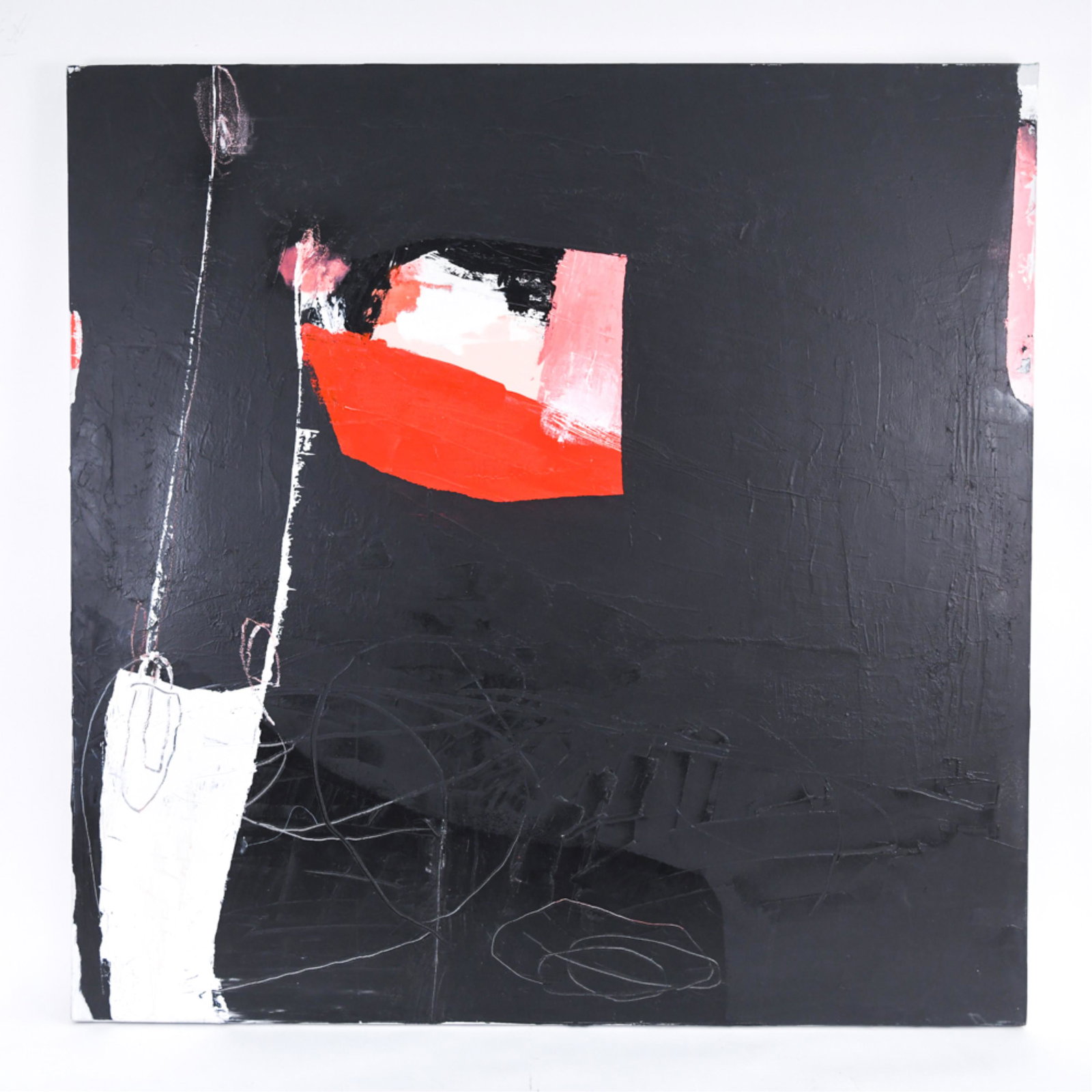 ATTR. HEATHER CHONTOS LARGE MODERN ABSTRACT O/C (1 of 8)