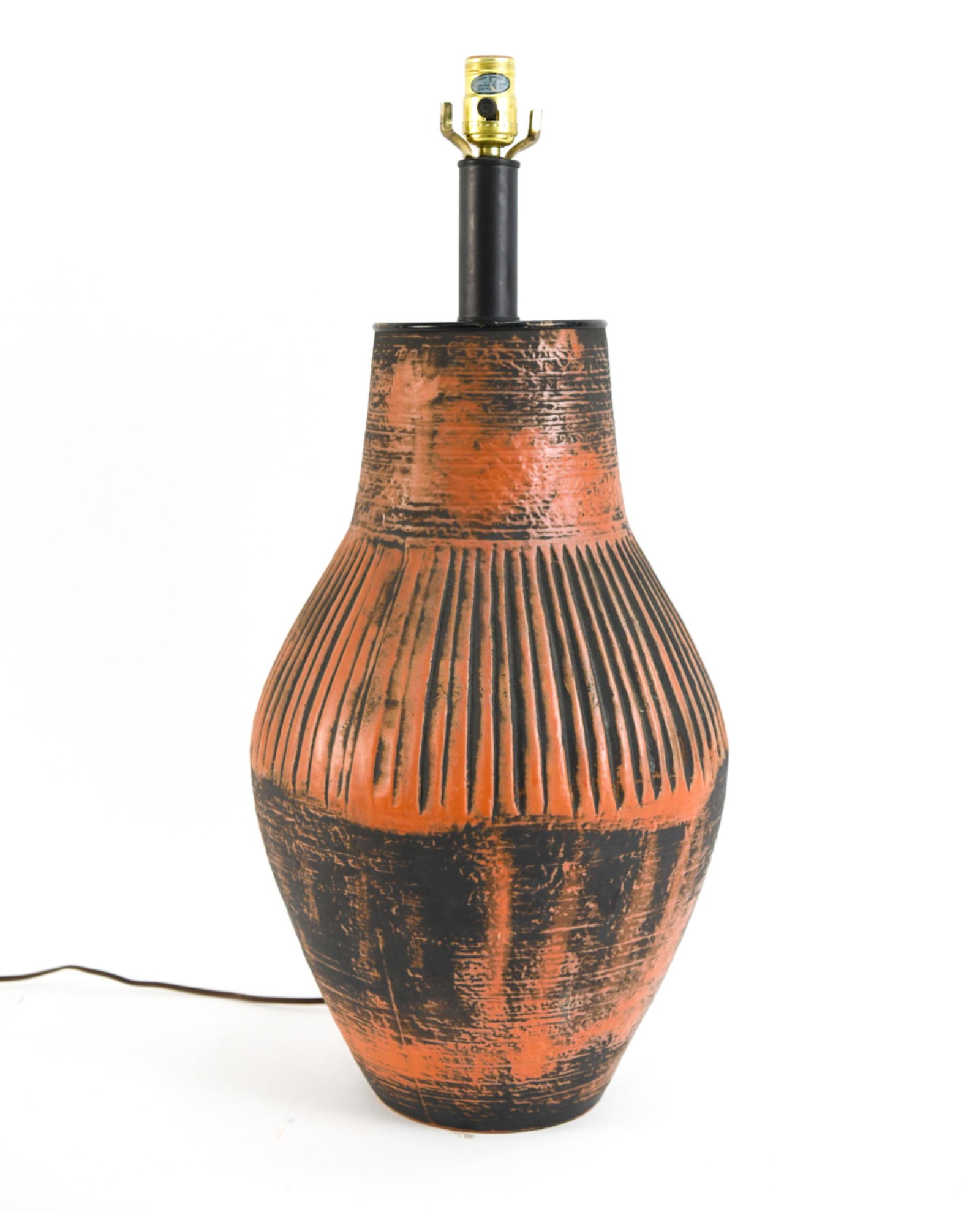 MID-CENTURY STUDIO CERAMIC LAMP (1 of 12)