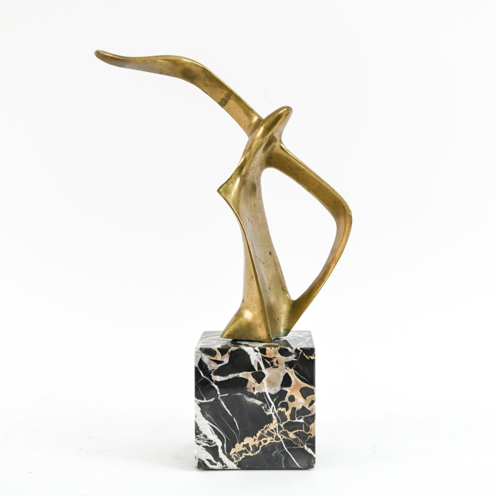 ABSTRACT BRASS SEAGULL SCULPTURE (1 of 13)