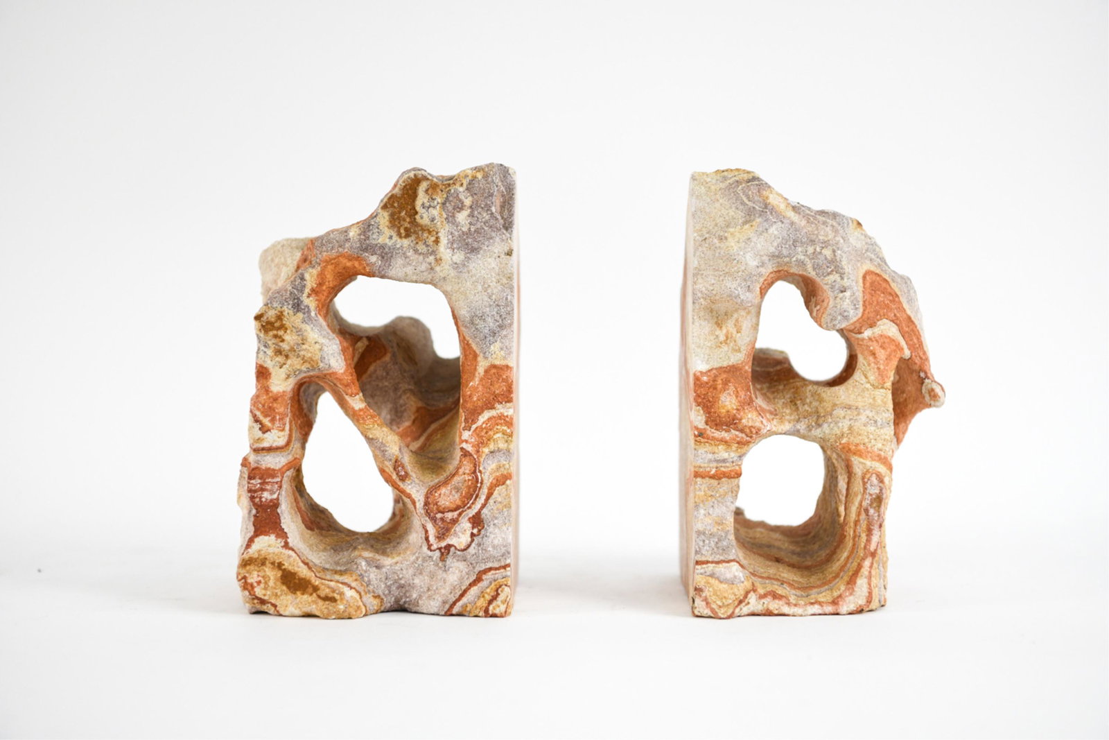PAIR SPECIMEN ROCK BOOKENDS (1 of 7)