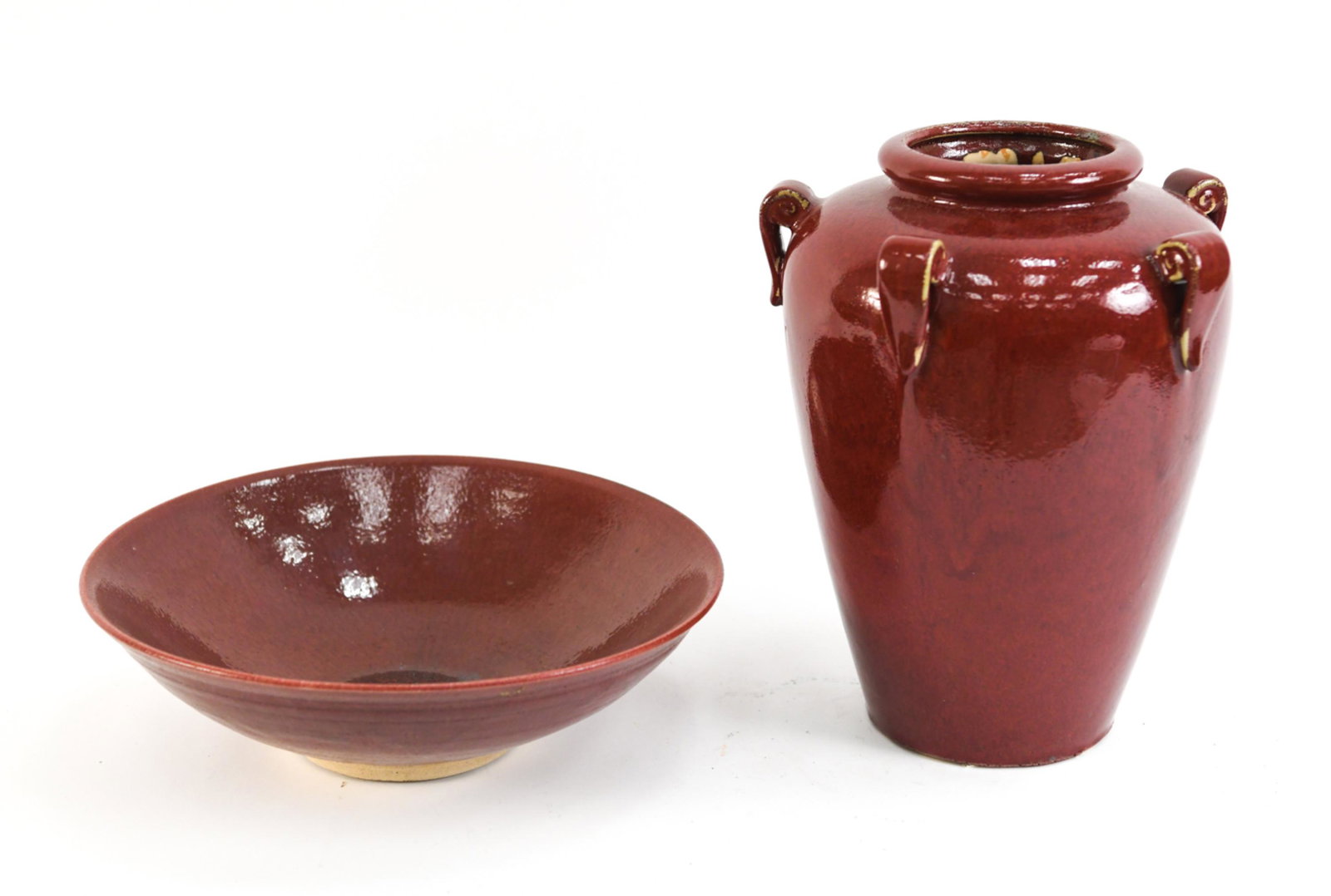 20TH C. CHINESE CERAMIC CENTERPIECE BOWL & VASE (1 of 17)