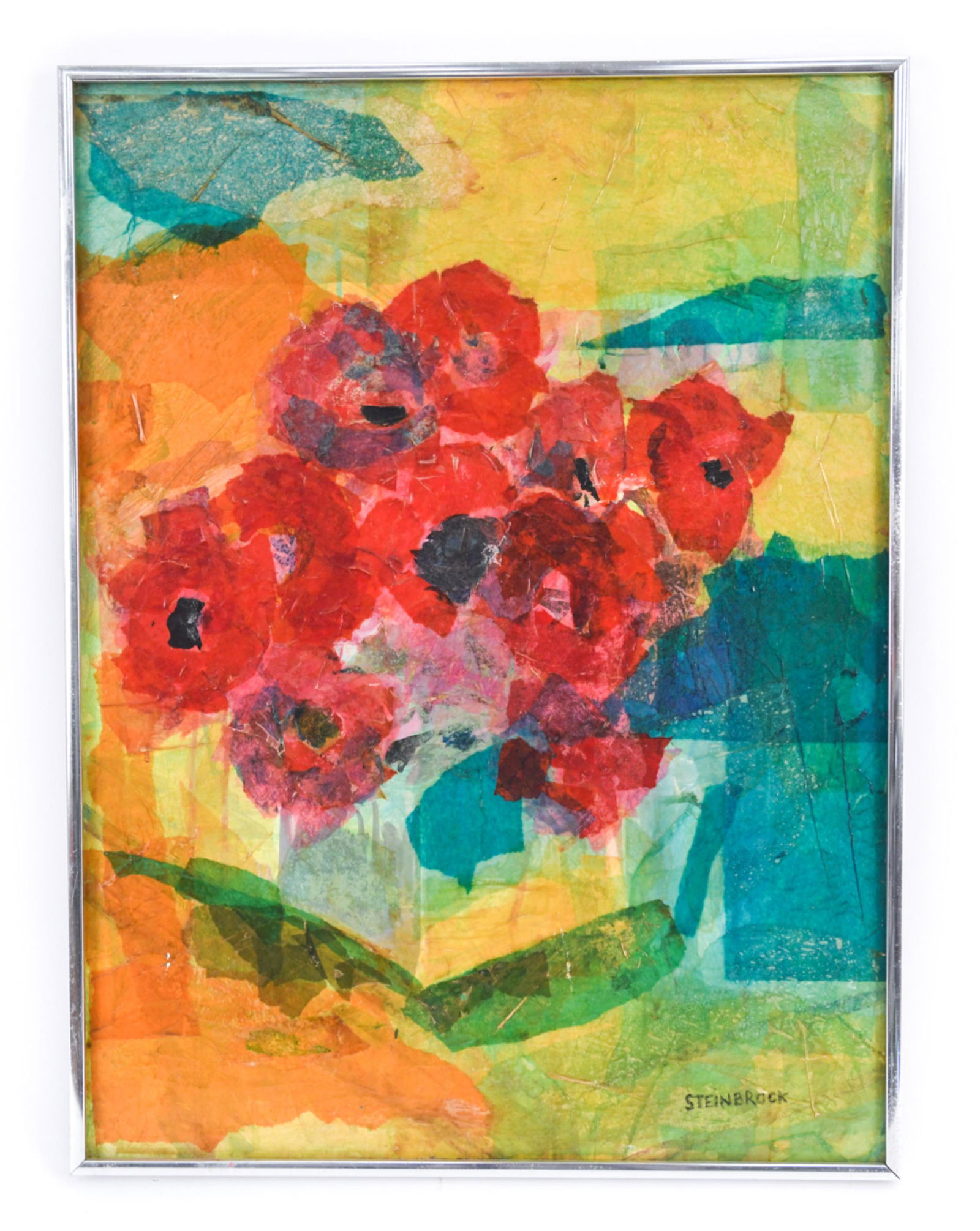 MODERN TISSUE PAPER COLLAGE STILL LIFE (1 of 7)