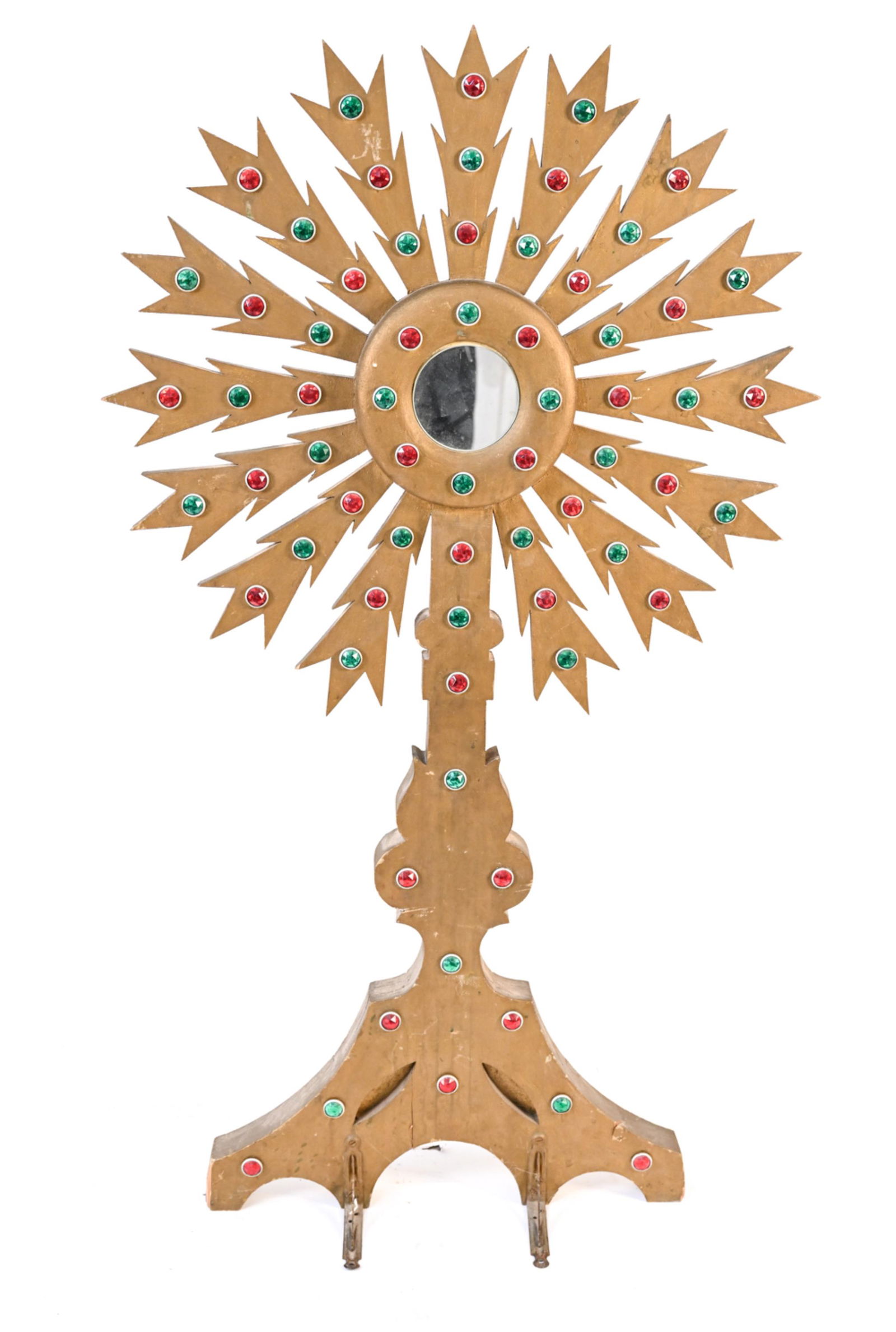 LARGE ARTS & CRAFTS STYLE FOLK ART MONSTRANCE (1 of 15)