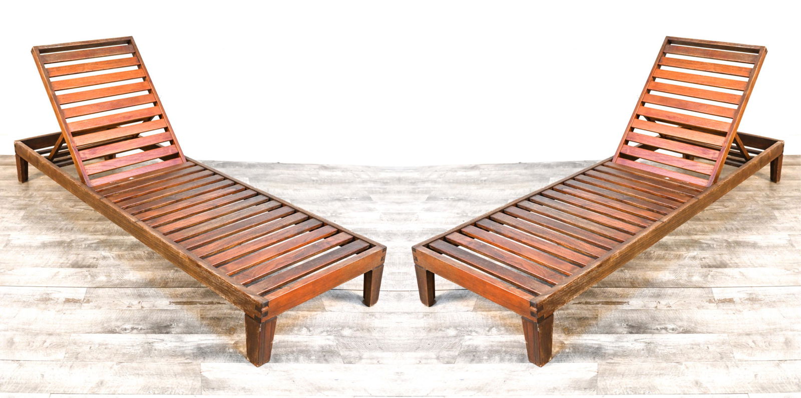 (2) BARLOW TYRIE TEAK OUTDOOR CHAISE LOUNGES (1 of 17)