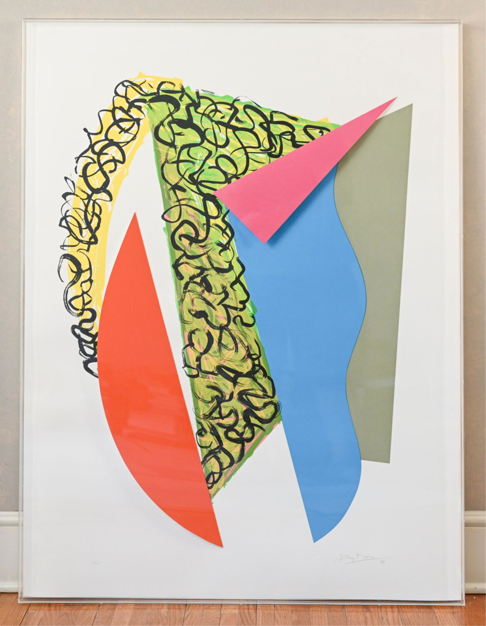 LARGE BOLD MODERN ABSTRACT MIXED MEDIA (1 of 13)