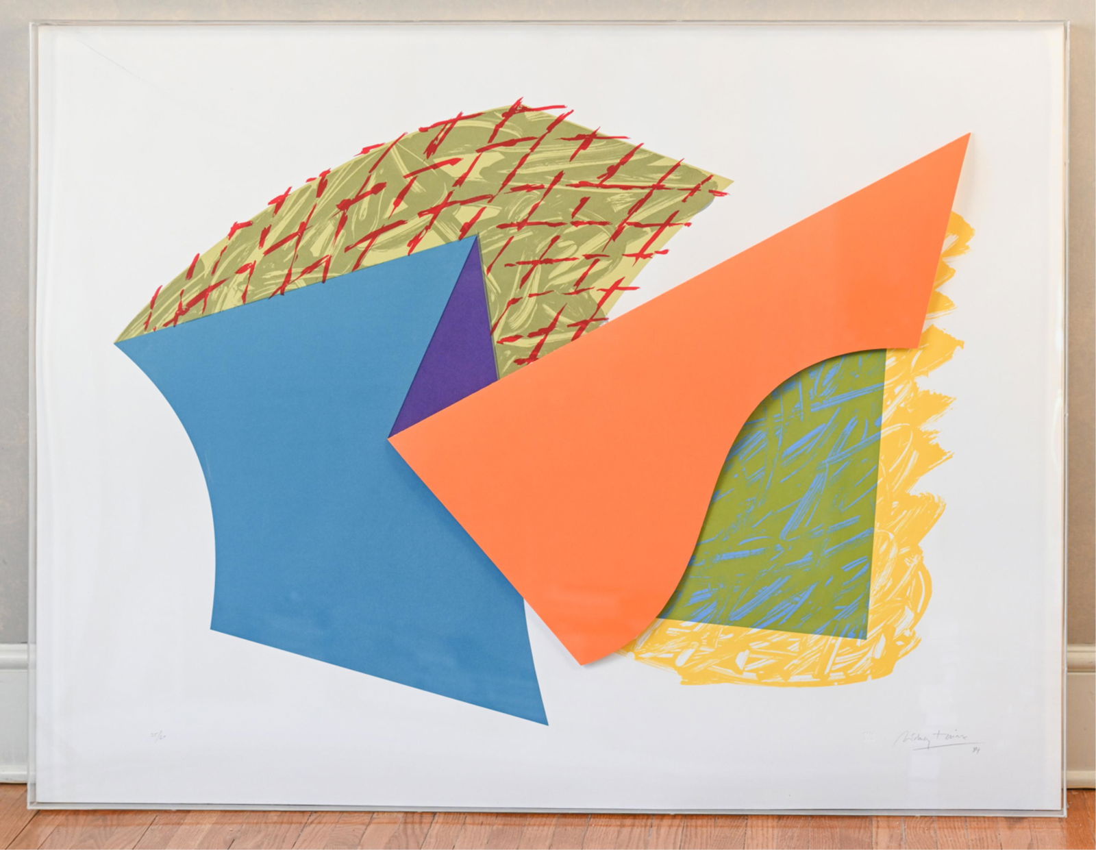 LARGE BOLD MODERN ABSTRACT MIXED MEDIA (1 of 15)