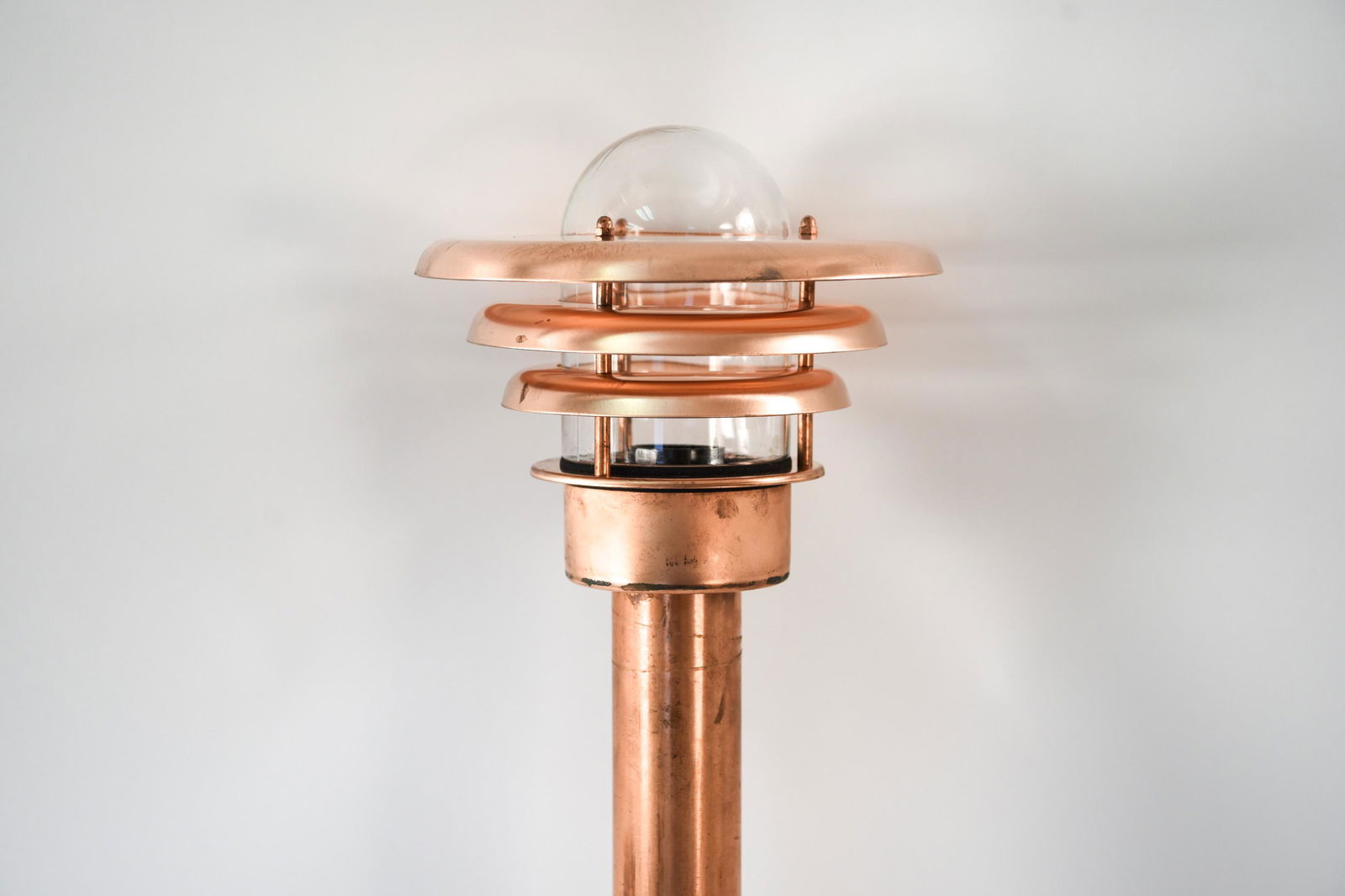 DANISH COPPER OUTDOOR POLE LAMP (1 of 12)