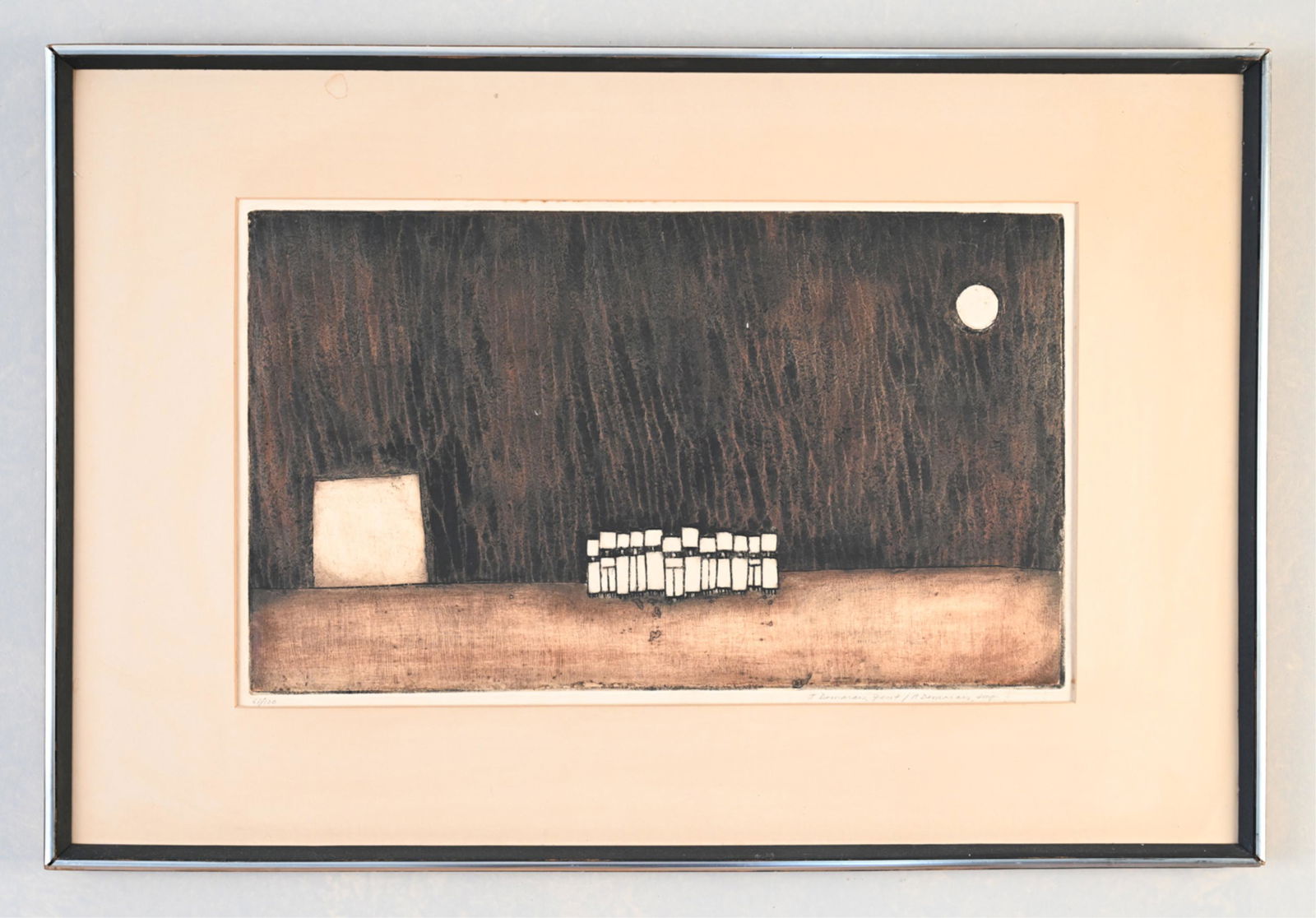 JOSEPH DEMARAIS, AMERICAN (1927-1971) AQUATINT (1 of 9)