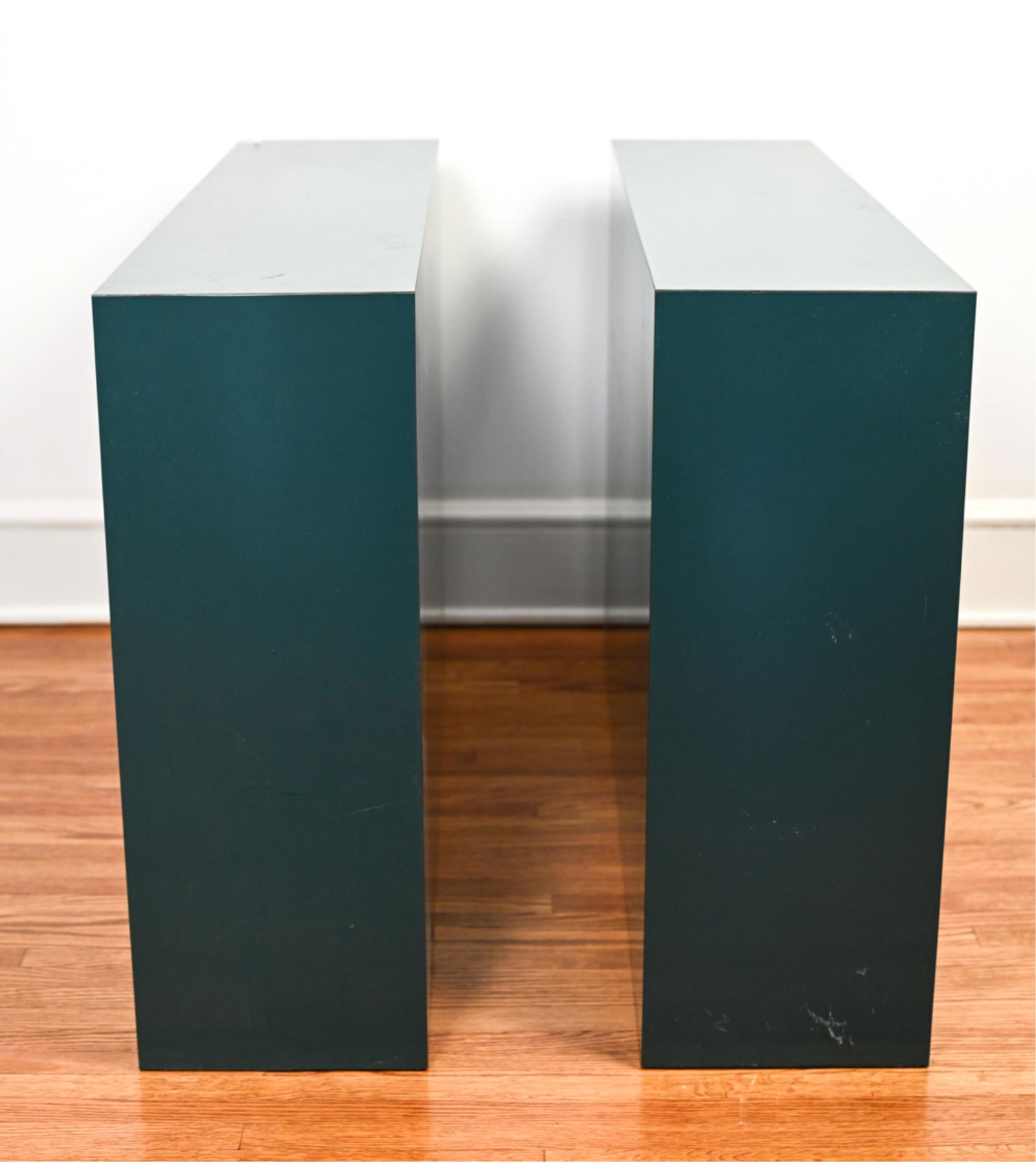 PAIR OF LAMINATED PEDESTALS (1 of 9)