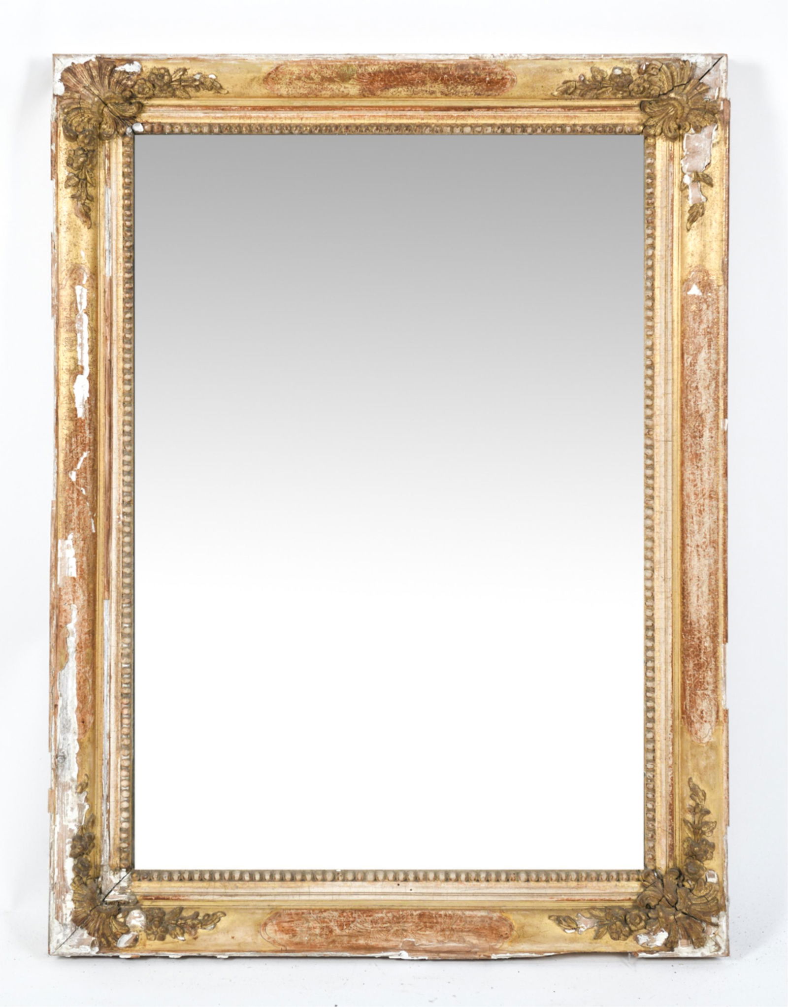ANTIQUE GILT AND GESSO MIRROR (1 of 9)
