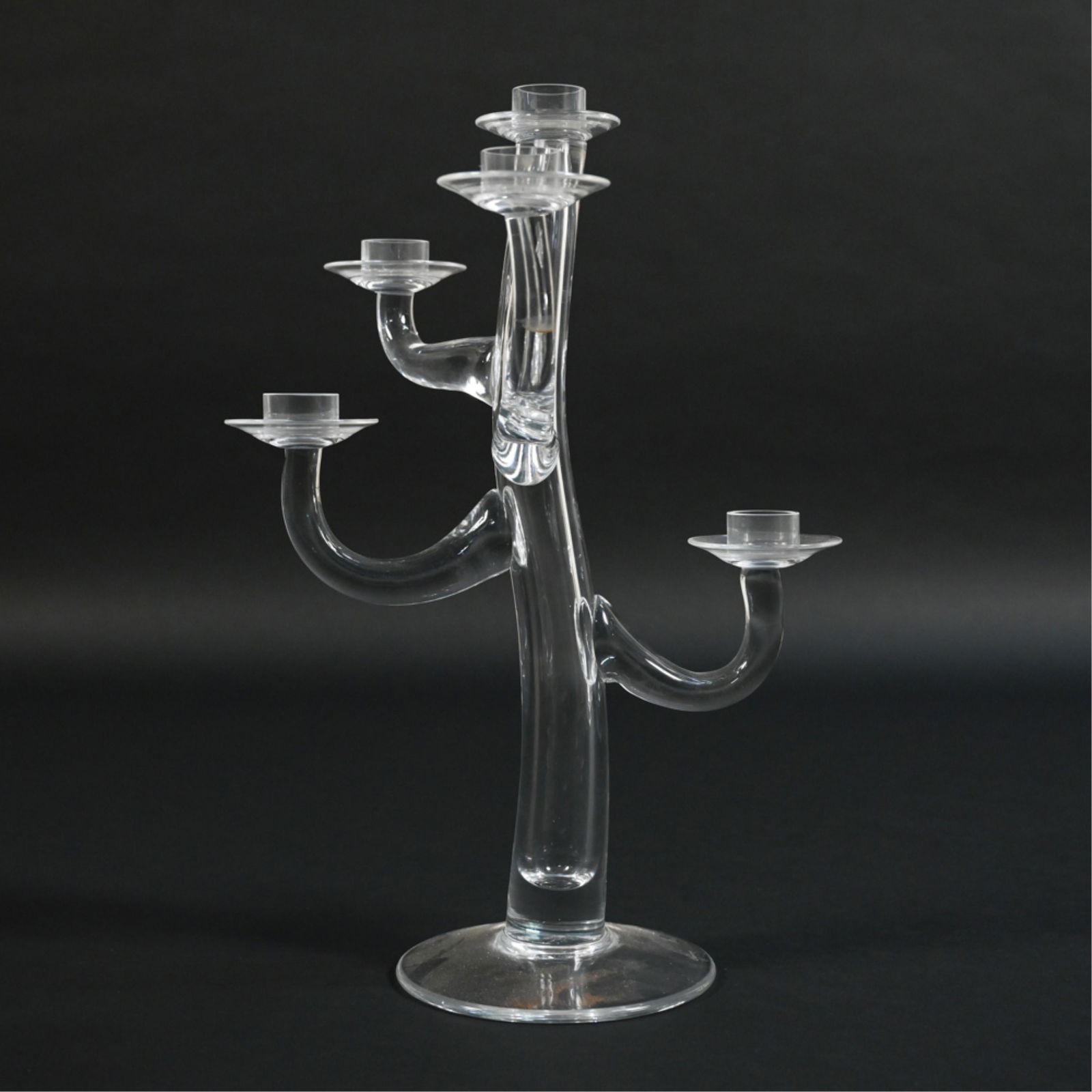 CIEYBERGH SCULPTURAL GLASS CANDELABRA (1 of 10)
